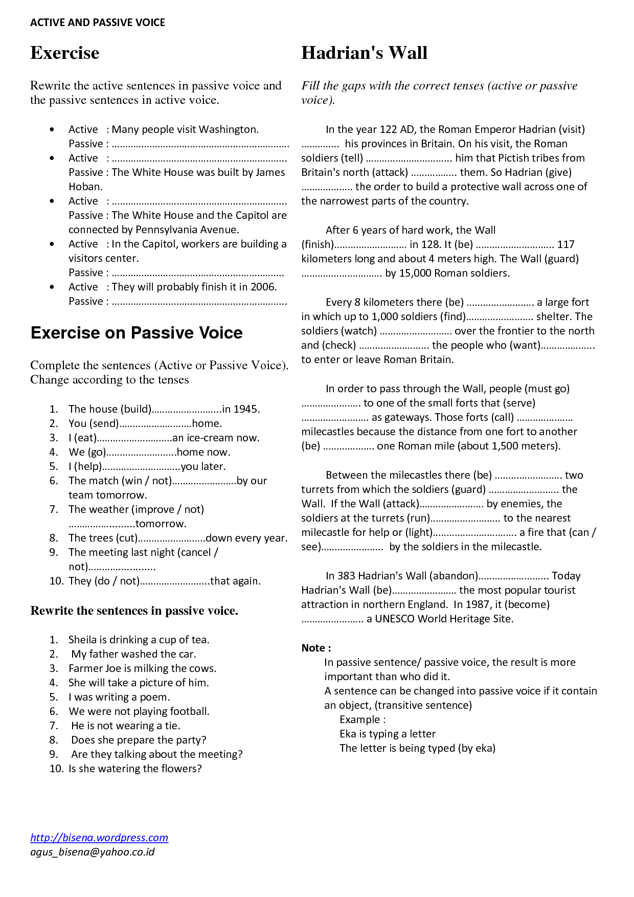 11 Best Images Of Active Passive Voice Worksheet Active And Passive 