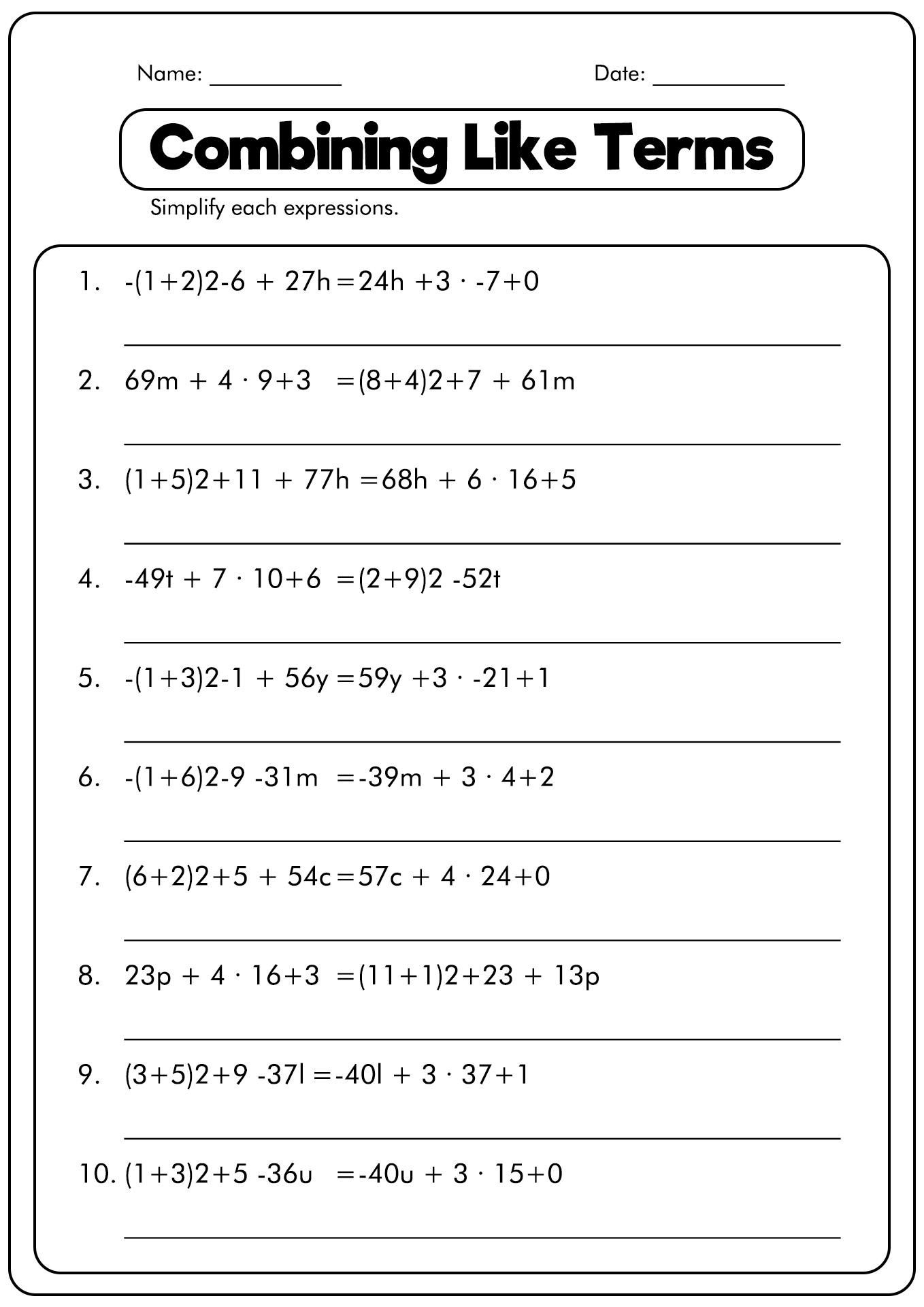 combining-like-terms-with-exponents-worksheet