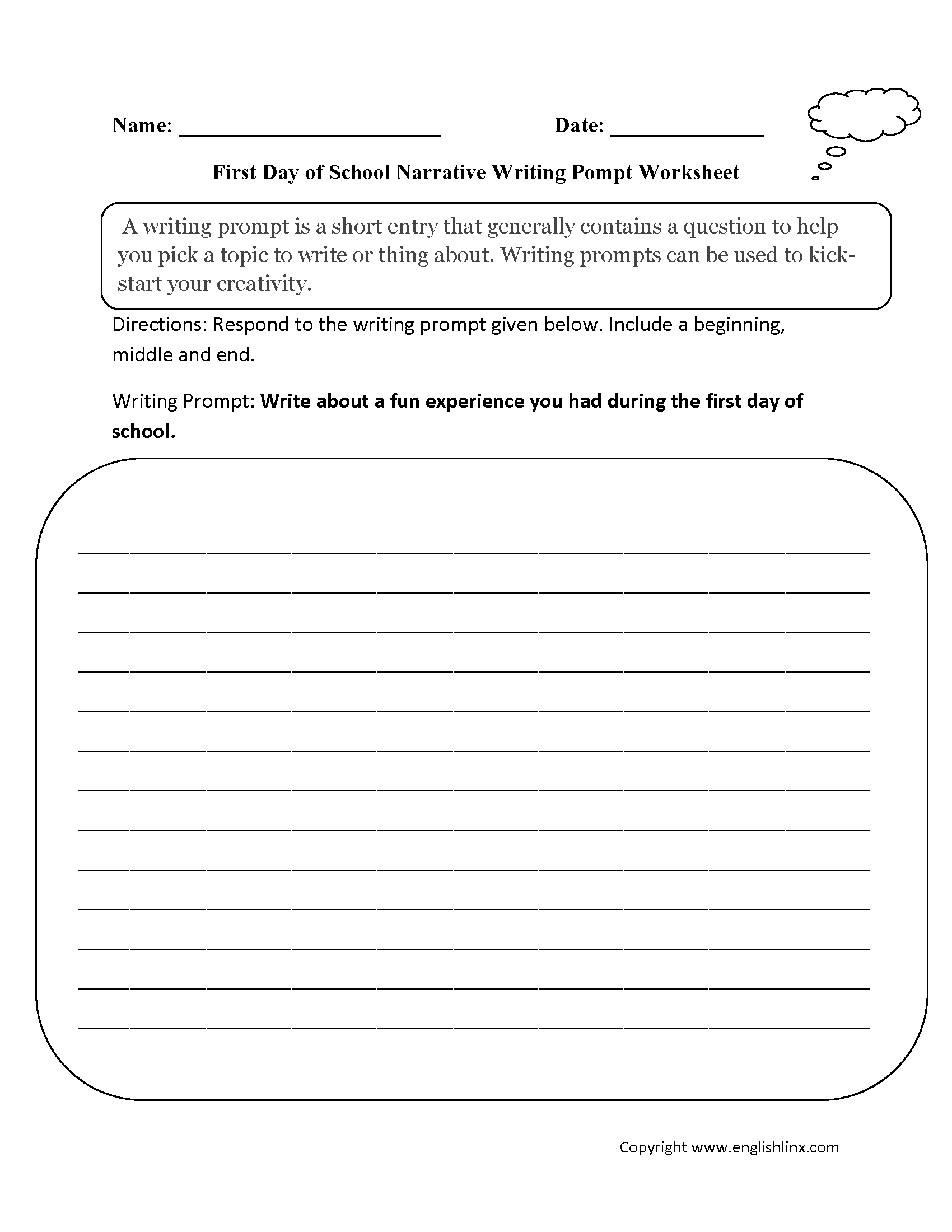 16 Best Images Of 4th Grade Writing Prompts Worksheets 4th Grade 