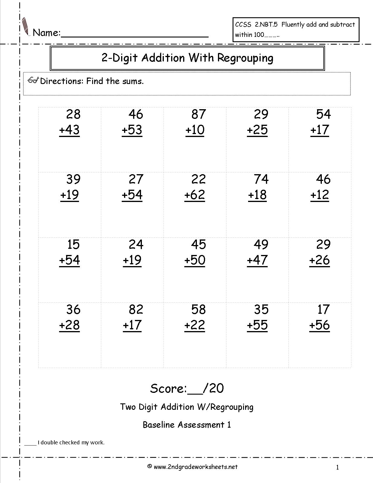 3 Digit Addition Word Problems With Regrouping Worksheets