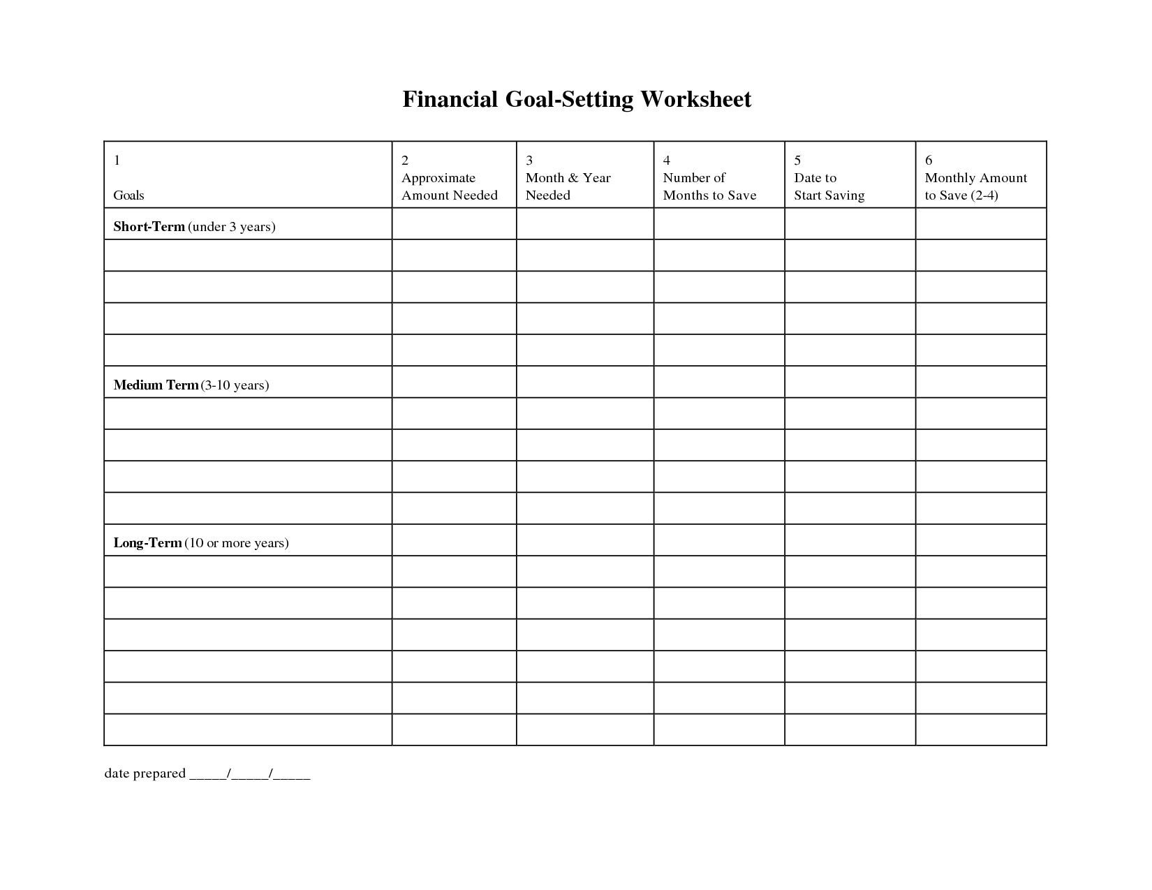 15 Best Images Of Personal Financial Planning Worksheets Financial 