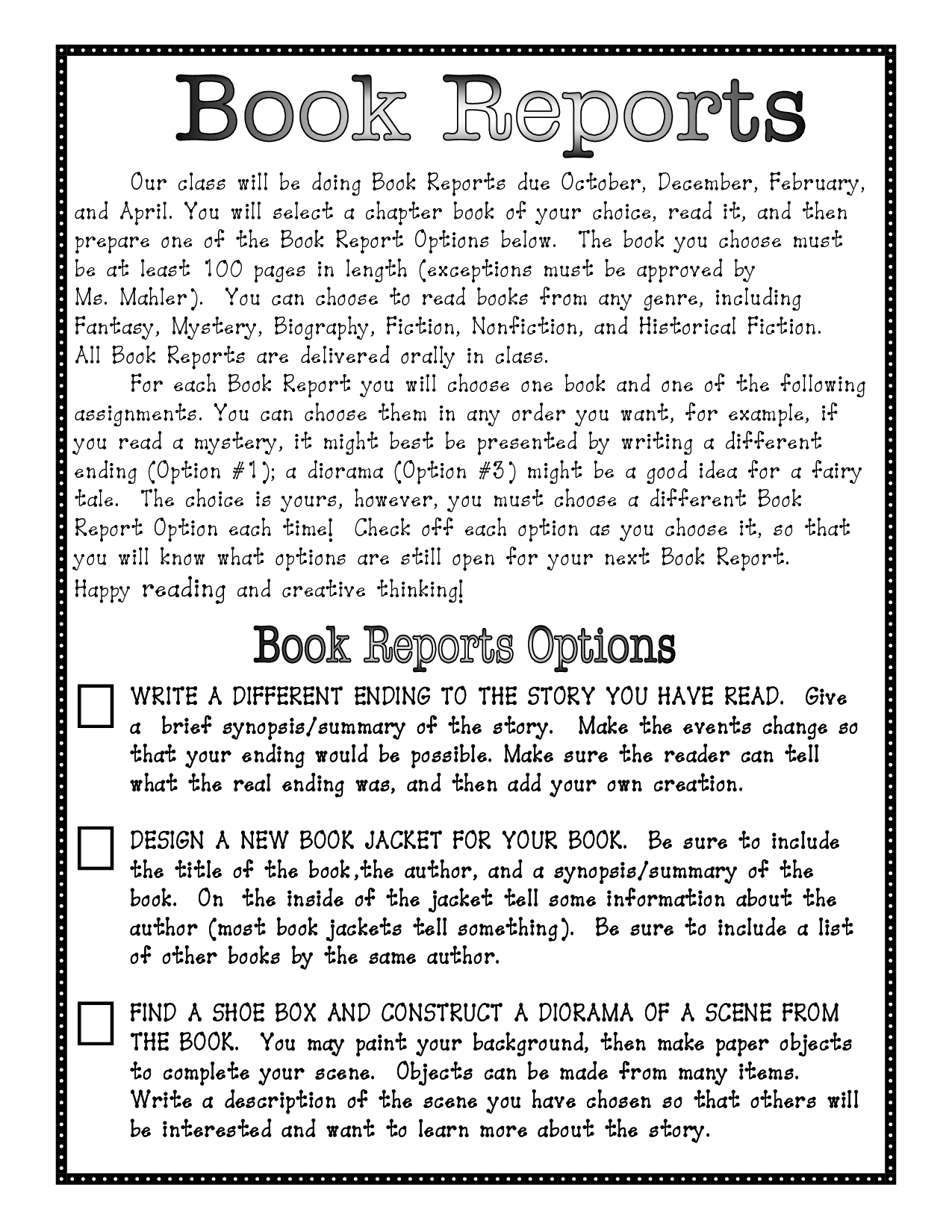 16 Best Images Of 3rd Grade Book Report Worksheet 3rd Grade Book 