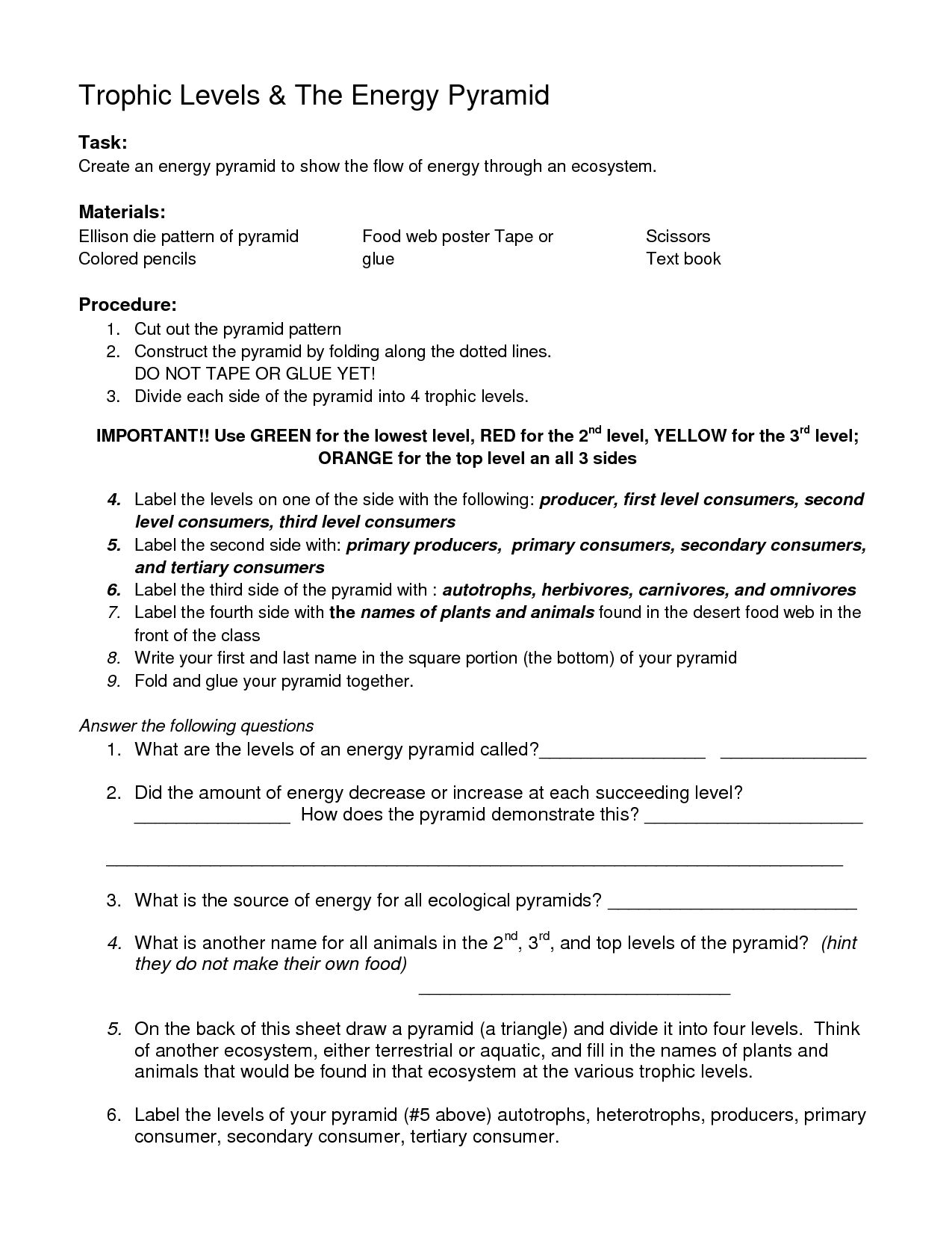 10 Best Images Of Ecological Succession Worksheet Answer Key 