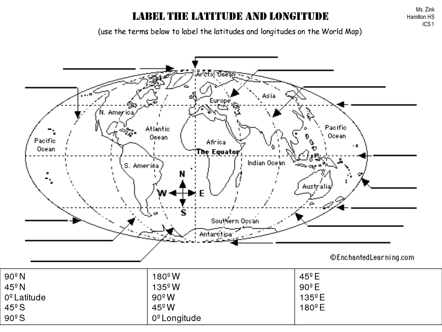 World Map Labeling Worksheet Images And Photos Finder