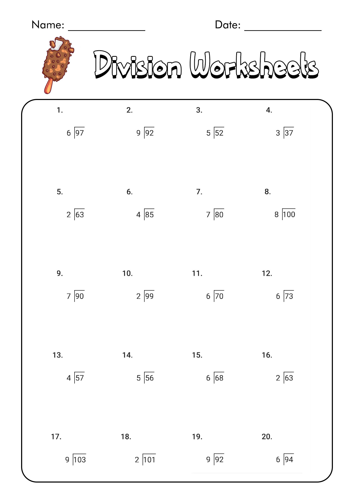 13 Best Images Of Division By 2 And 3 Worksheets Divide By 2 Worksheets 3 By 2 Digit Division