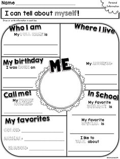 14 Best Images of 3 Grade Worksheets Get To Know Me - Get to Know You