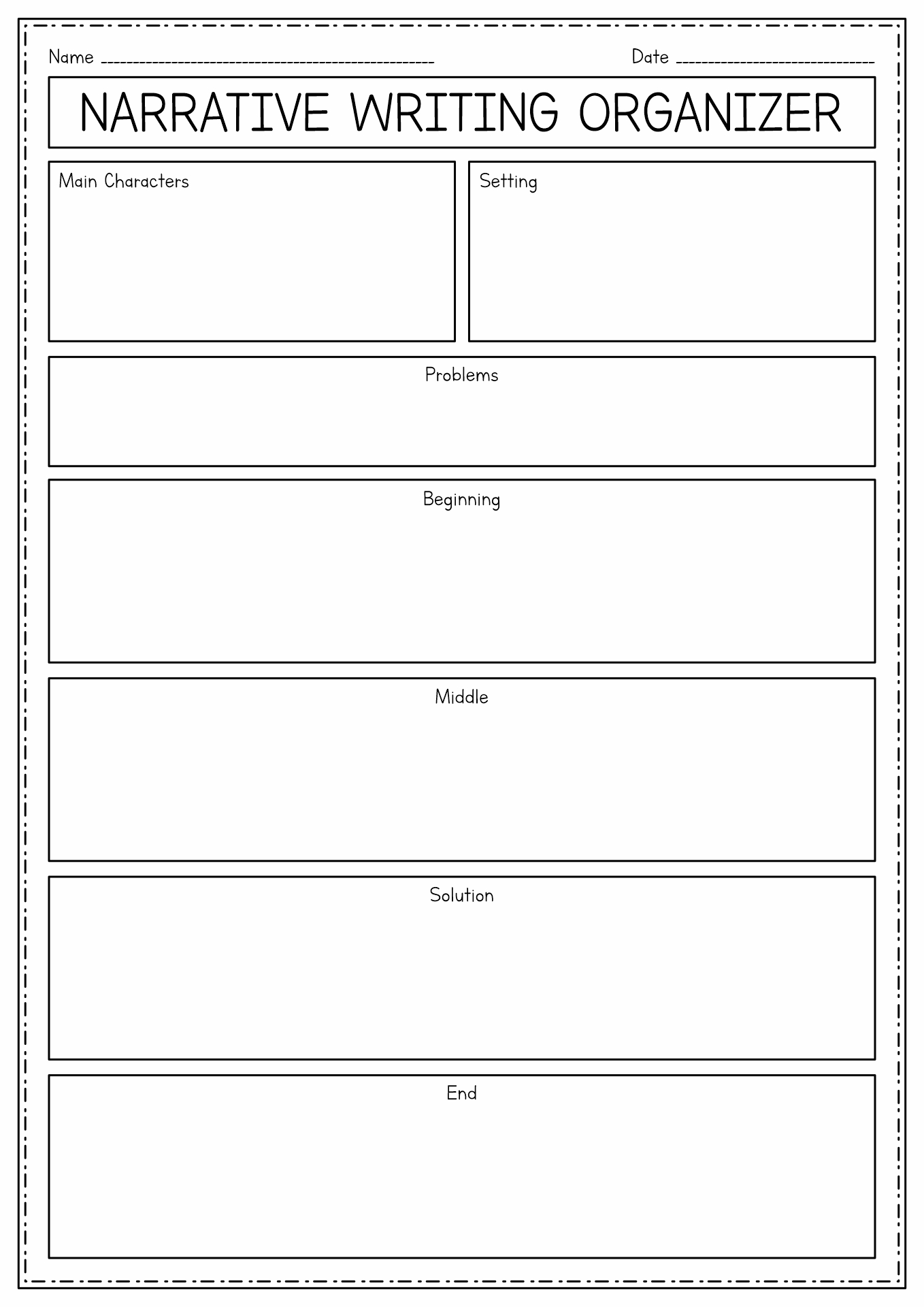 Creative Writing Story Writing Template Printable Printable Templates