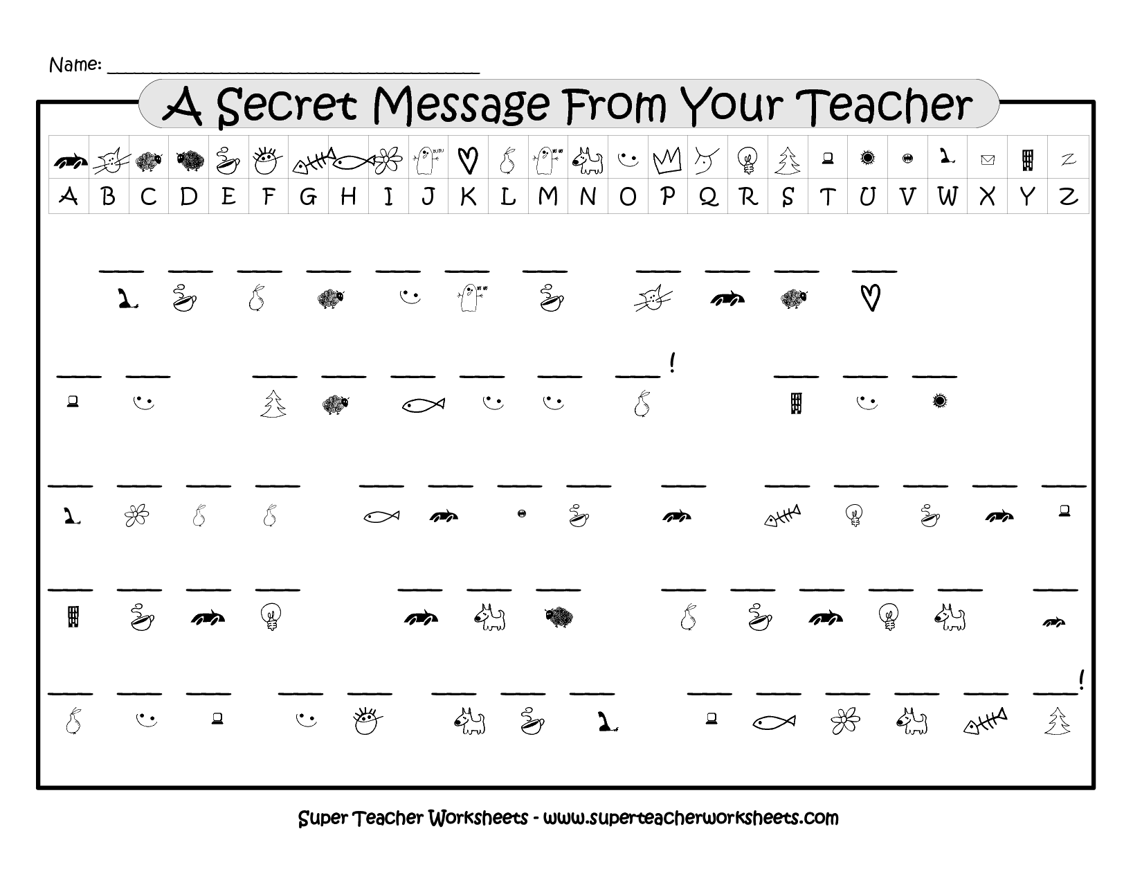 12 Best Images Of Crack The Code Worksheets Worksheet Secret Code 