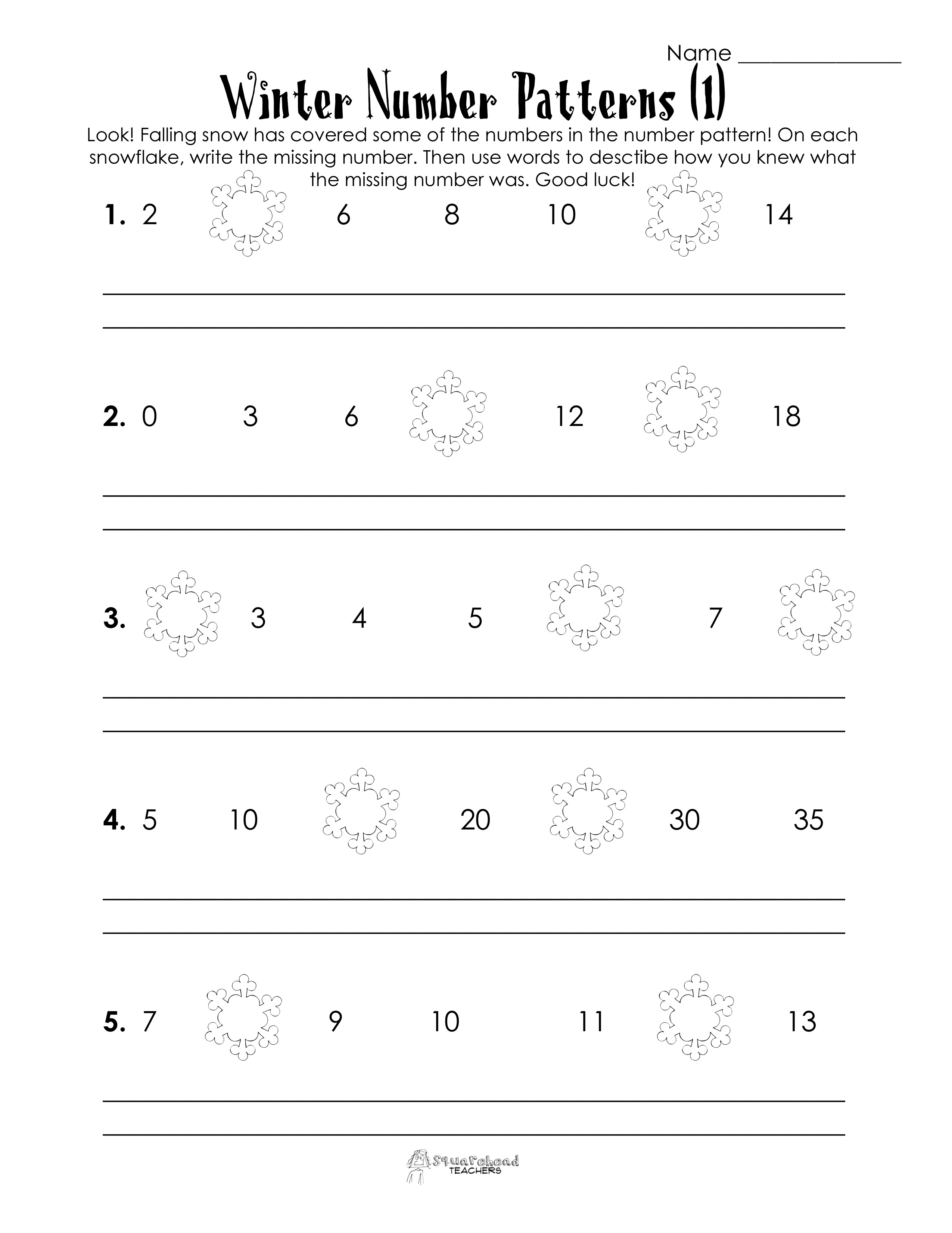 13 Best Images Of Free Pattern Sequence Worksheets Number Patterns Worksheets Elementary 4th