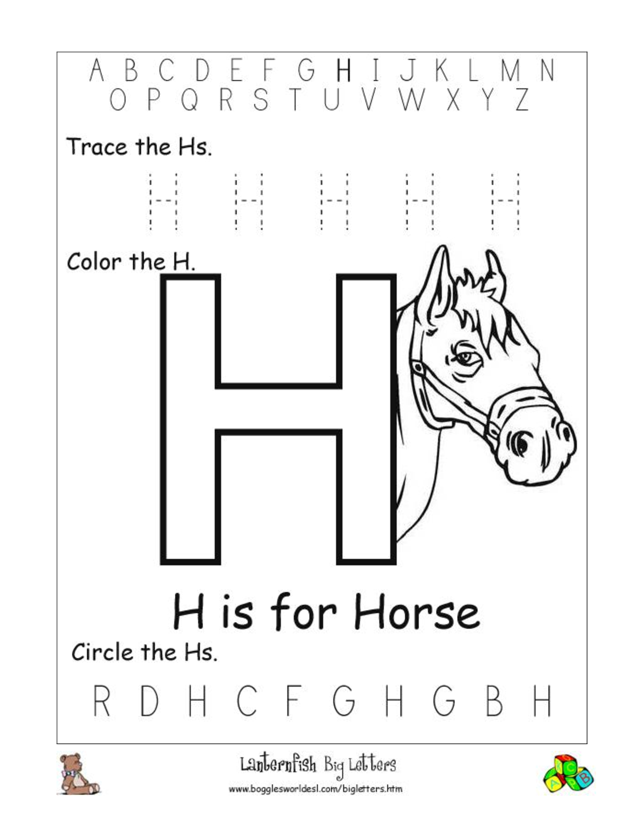 5 Best Images Of Letter H Writing Worksheets Printable Letter H 