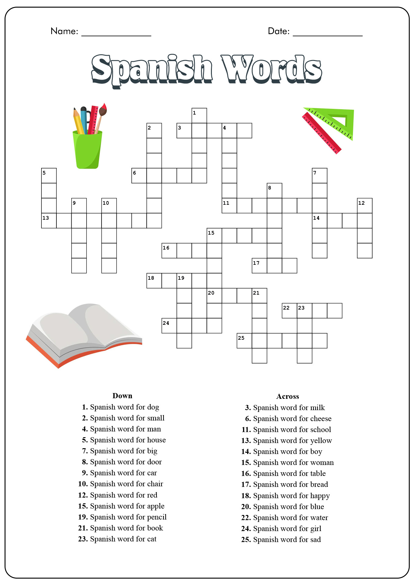 11 Best Images of Spanish Thanksgiving Worksheets And Puzzles - Free