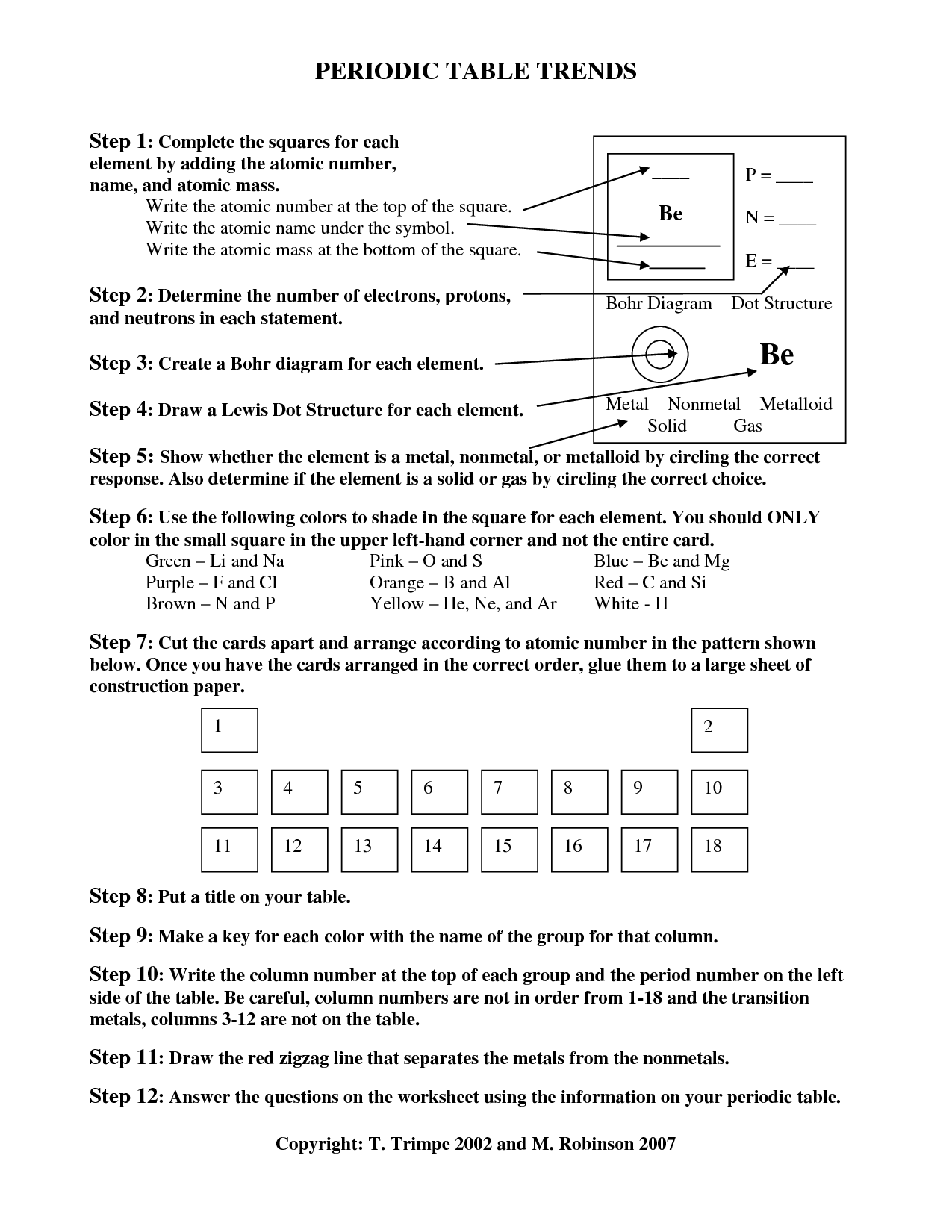20 Best Images of Periodic Trends Worksheet Answers Key Periodic