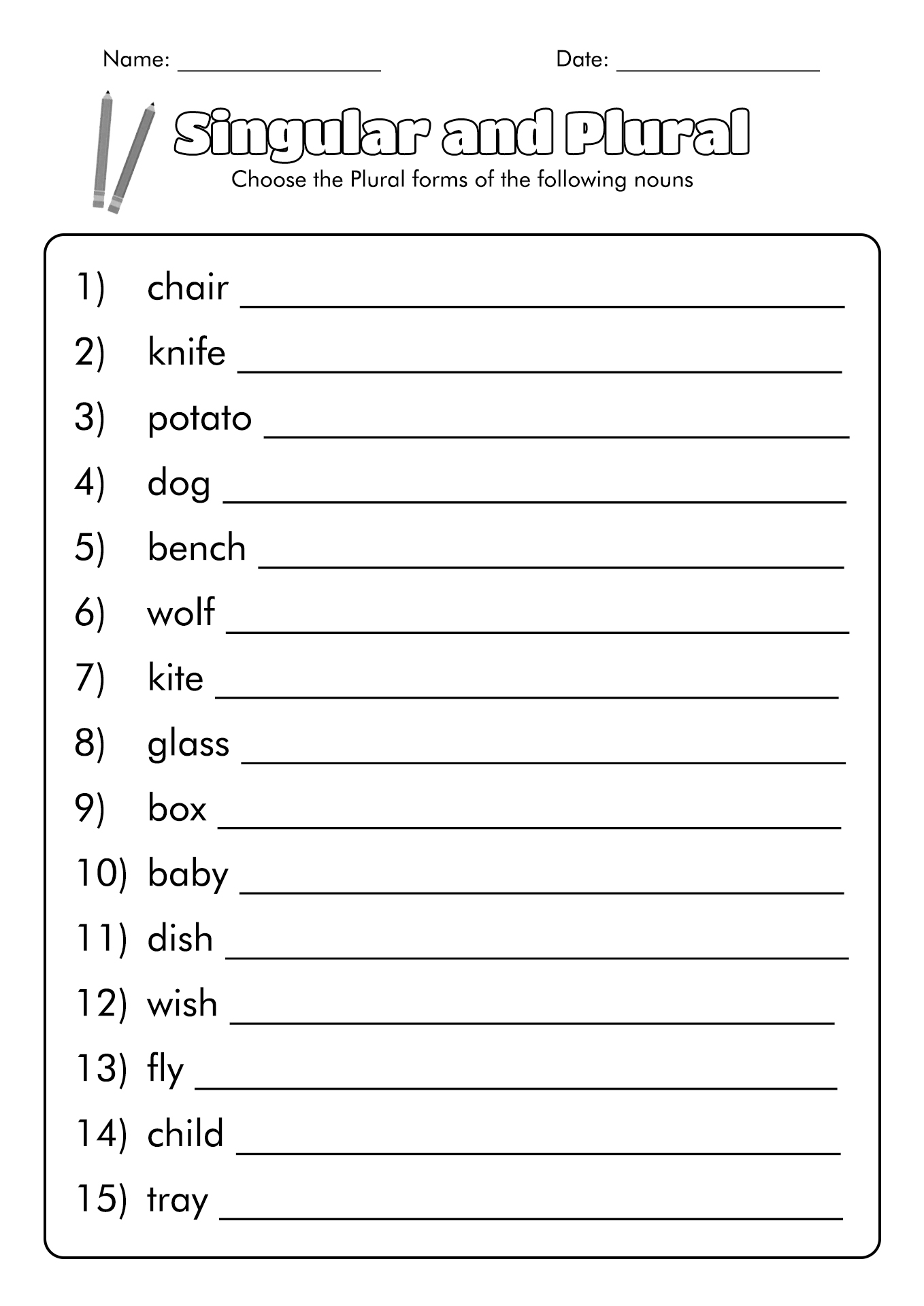 14 Best Images Of Singular Plural Nouns Worksheets Plural Possessive 