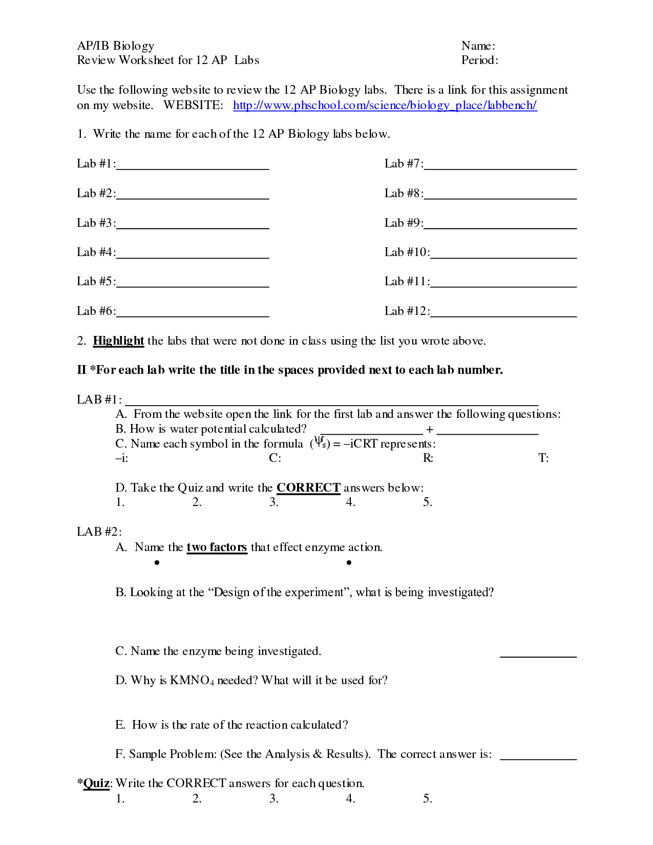 Biology Worksheet Category Page 2 Worksheeto