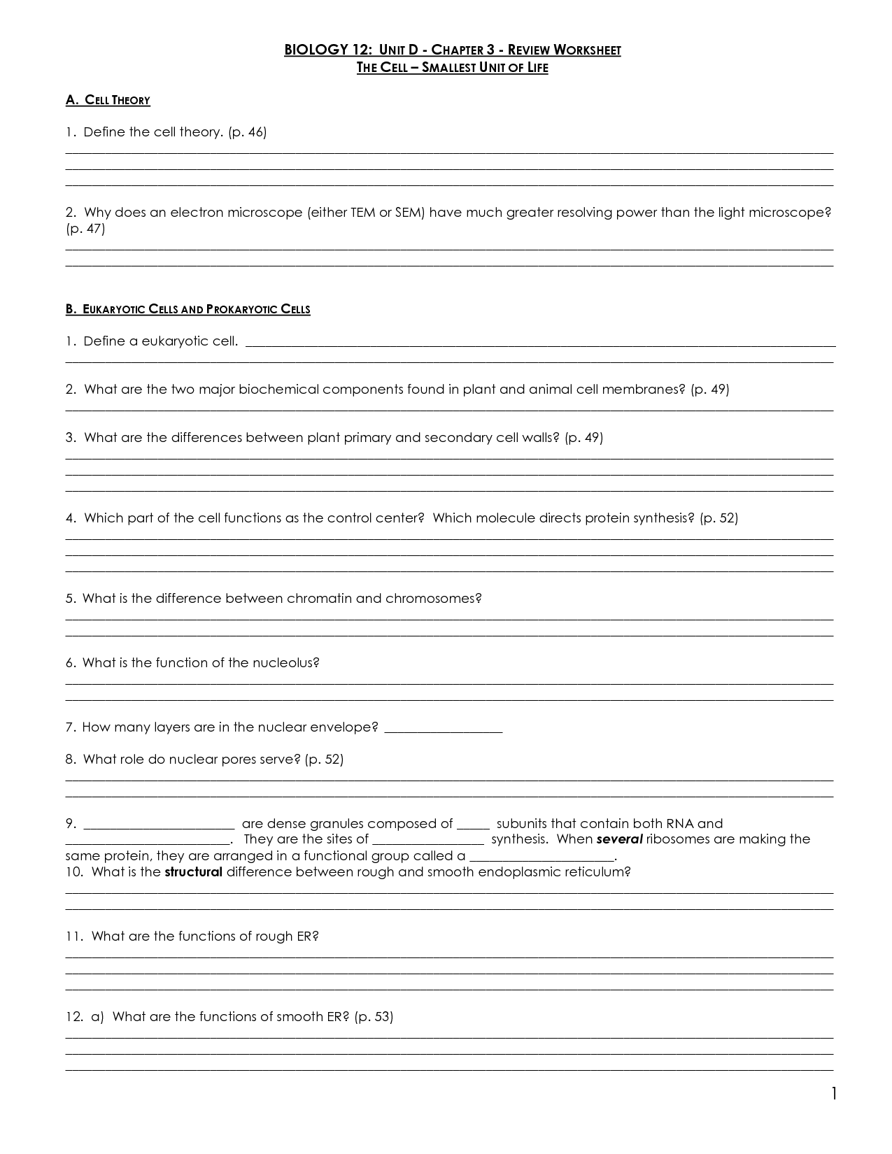 16 Best Images Of The 12 Cell Review Worksheet Answers Biology Cell 