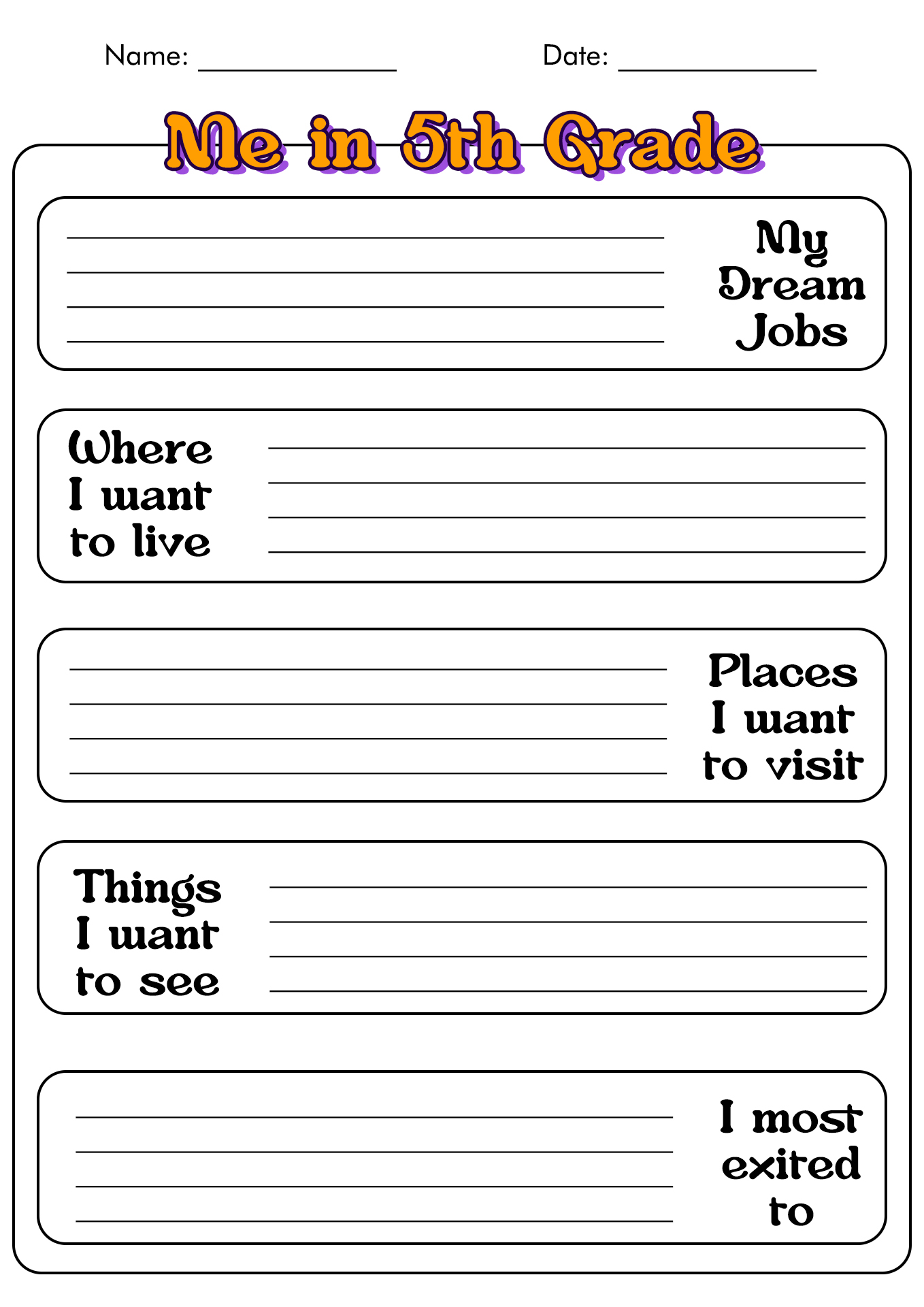 12 Best Images Of Self Portrait First Day Of School Worksheets Self 