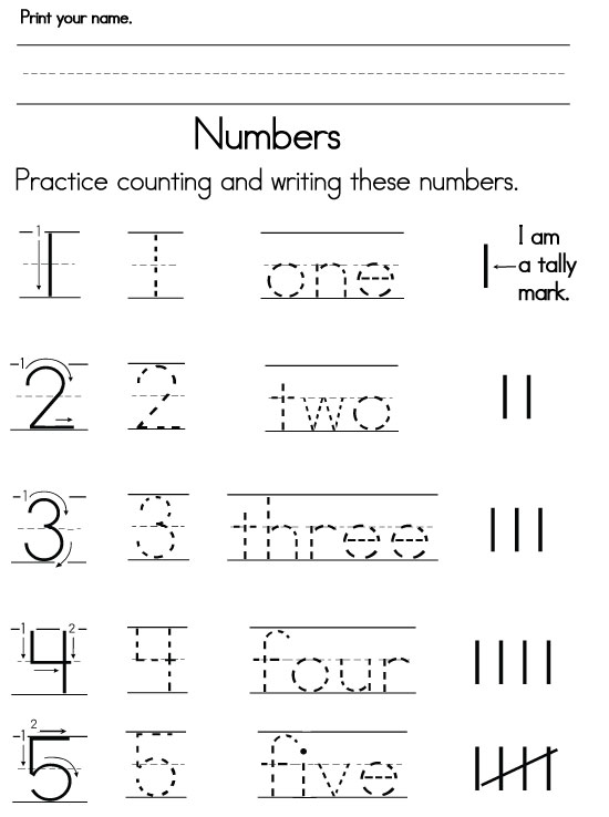 13 Best Images Of Writing Numbers 1 5 Worksheets 6 Best Images Of Printable Kindergarten