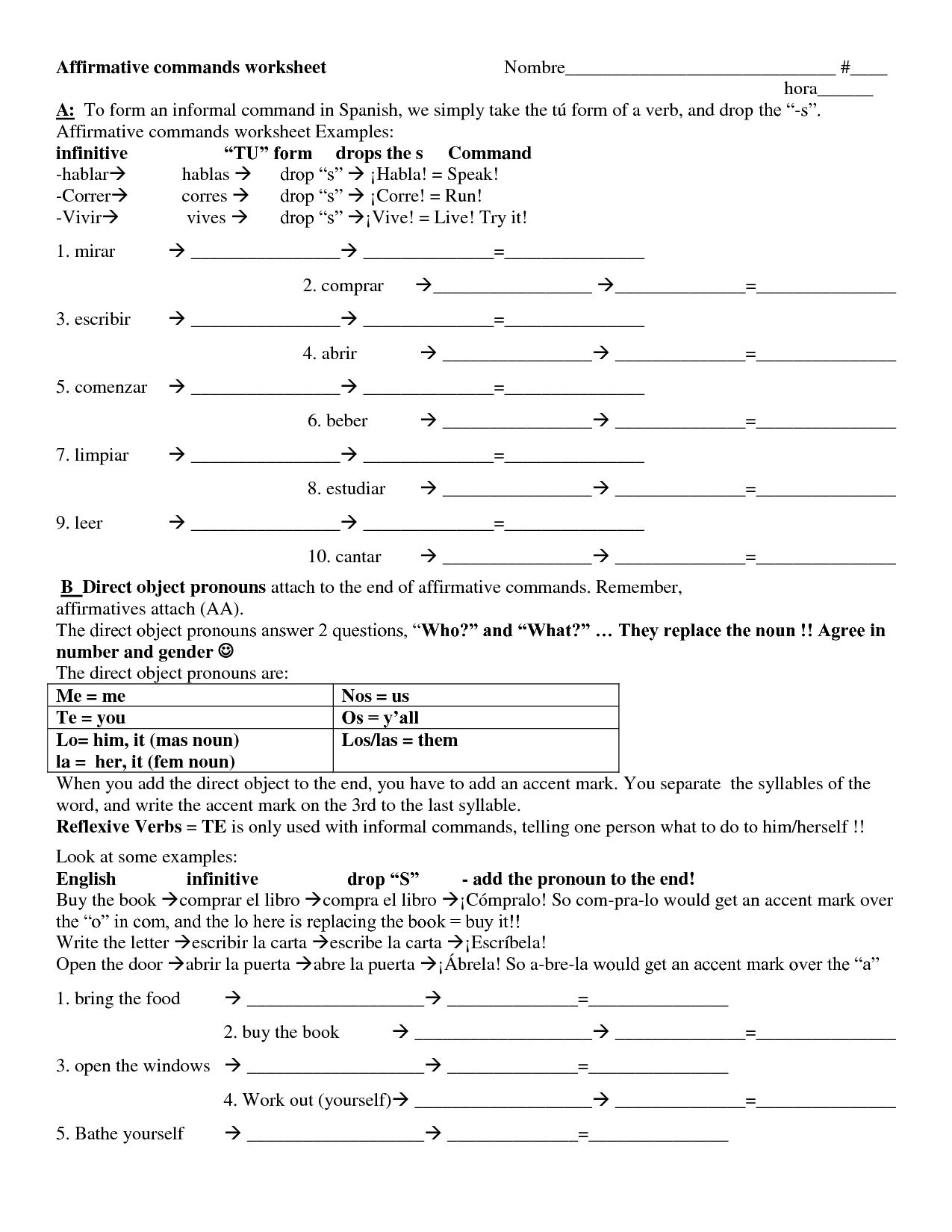 15 Best Images Of Spanish II Worksheets Spanish Worksheets For Middle 