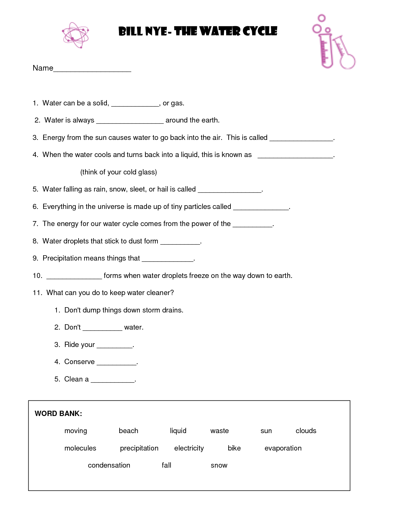 13 Best Images Of The Water Cycle Worksheet Answers Blank Water Cycle Diagram Worksheet Blank 