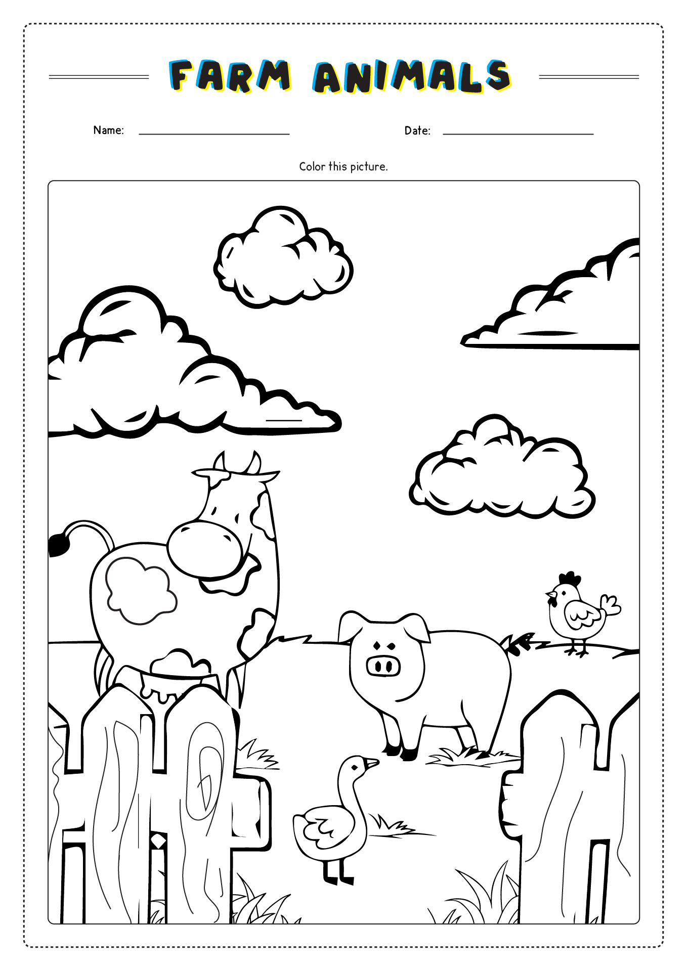 10 Best Images Of Farm Animals Worksheets For Kids Printable Farm 