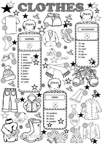 16 Best Images Of Clothes Free Printable Worksheets Spanish Clothes 