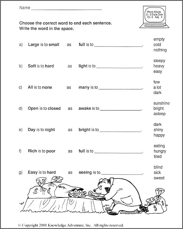 English Practice Worksheets For 2nd Grade