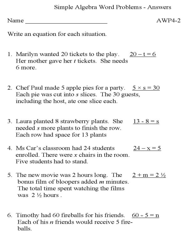7 Best Images Of Solving Inequalities Word Problems Worksheet 6th Grade Math Word Problems