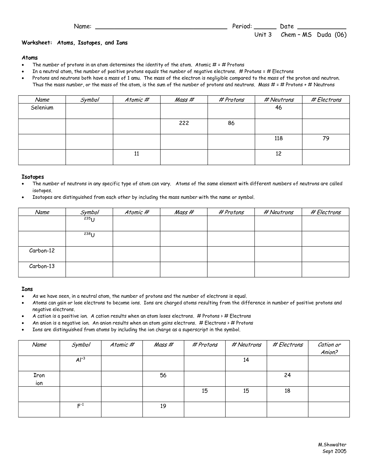 17 Best Images Of Which Atom Is Which Worksheet Drawing Atoms 