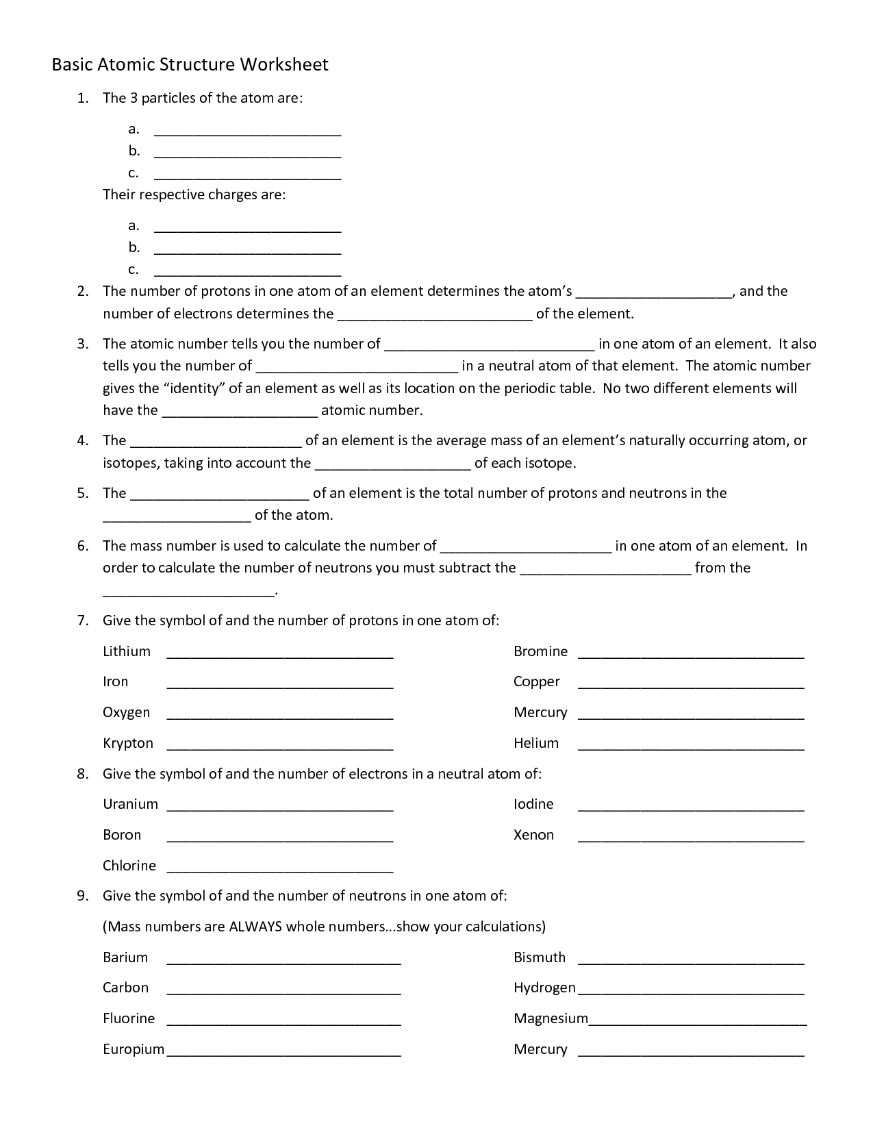 17 Best Images Of Which Atom Is Which Worksheet Drawing Atoms Worksheet Electrons In Atoms 