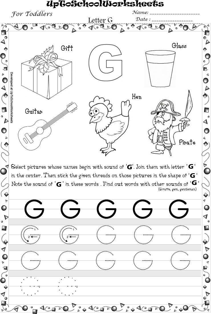 16 Best Images Of Traceable Letter G Worksheet Letter G Tracing 