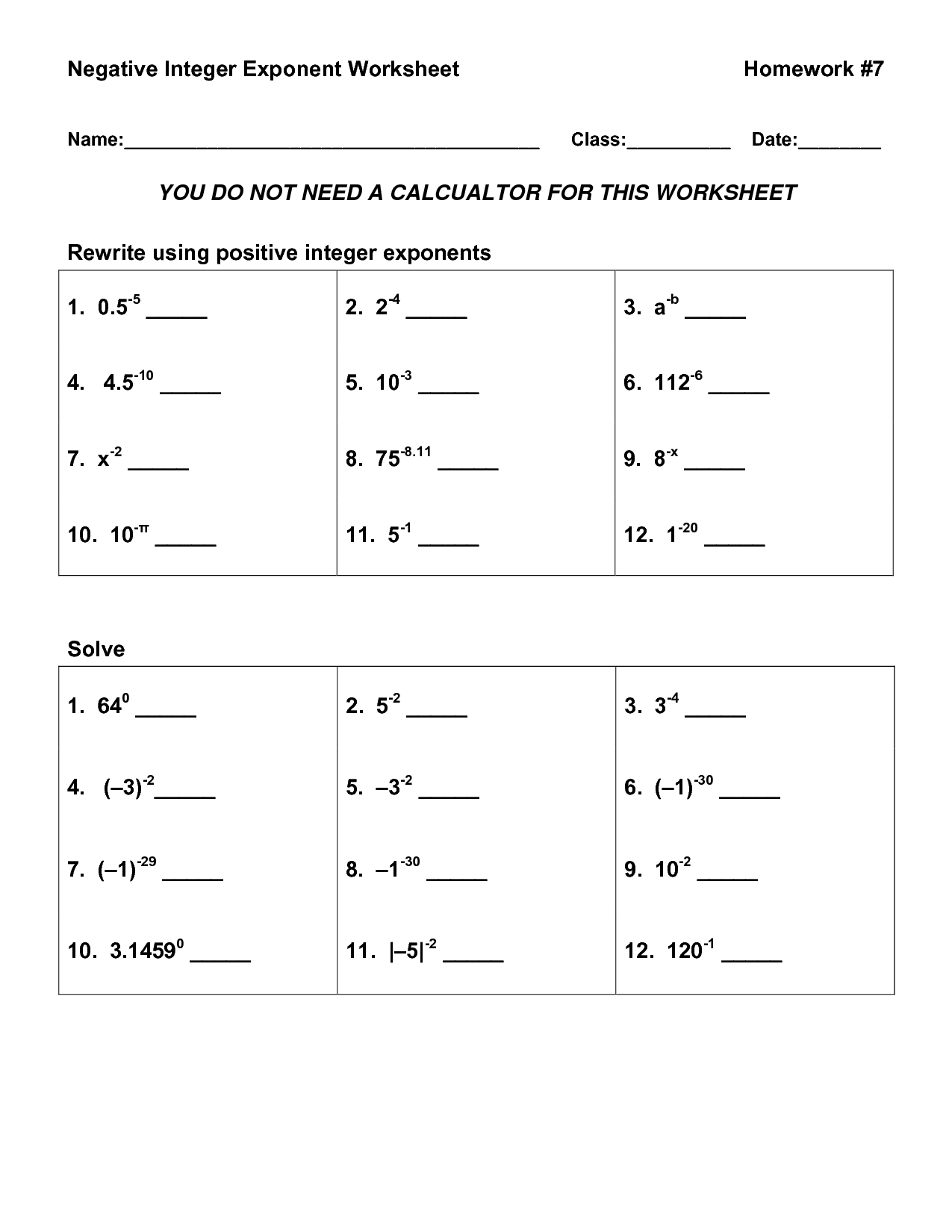 Simple Exponents Worksheets Worksheeto