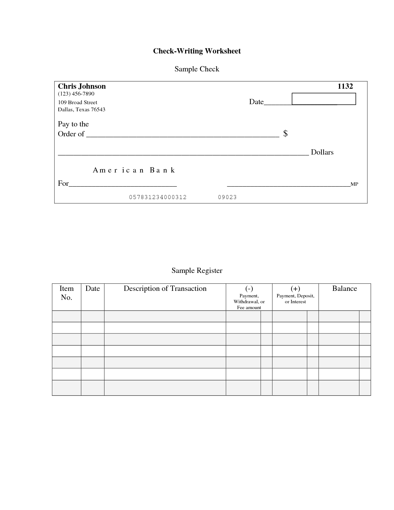 17 Best Images Of Checkbook Reconciliation Worksheet Printable Printable Balancing Checkbook 