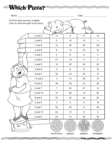 6 Best Images of Common Multiples Worksheet - Least Common Multiple