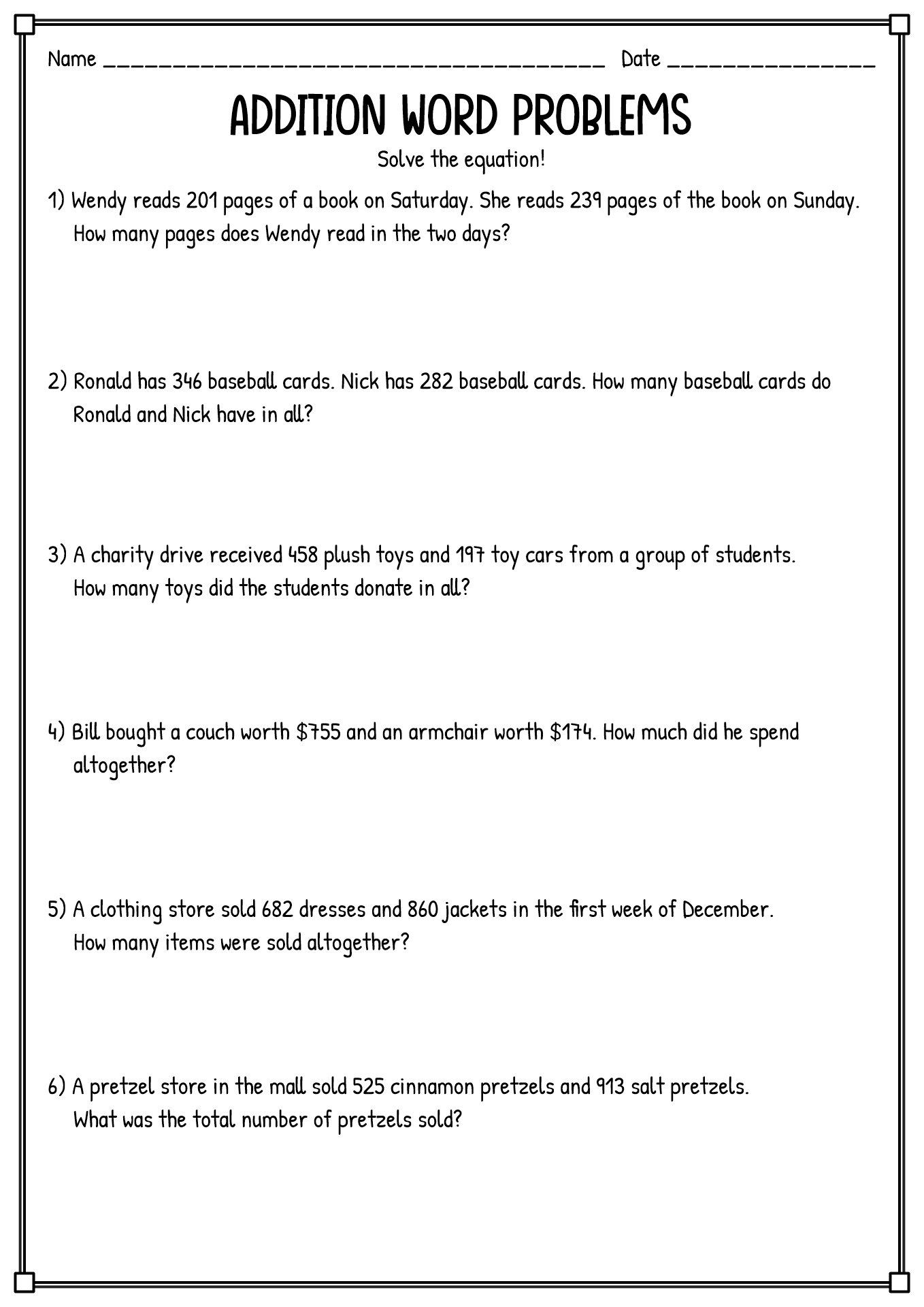 16 Best Images Of Multiplication And Division Word Problems Worksheets 3rd Grade Math Word