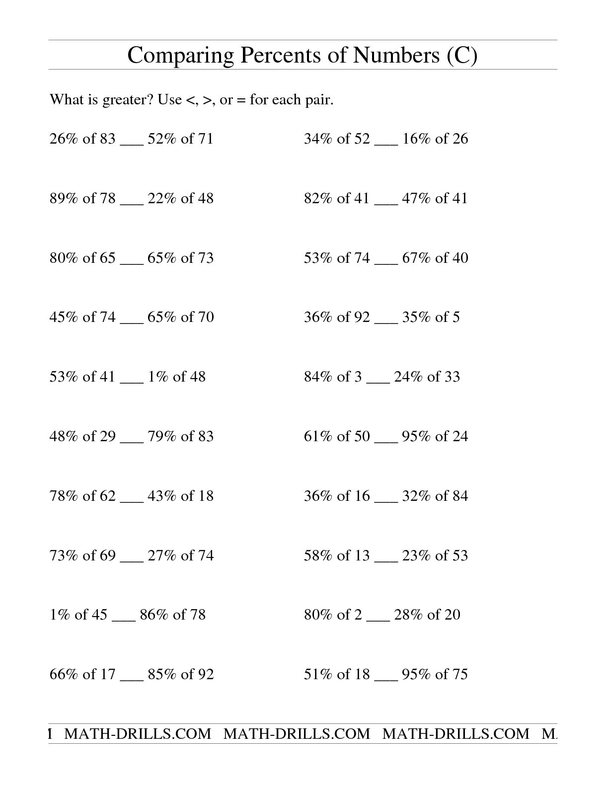 11 Best Images Of Comparing Numbers Worksheet Comparing Numbers To 10 Worksheets Comparing