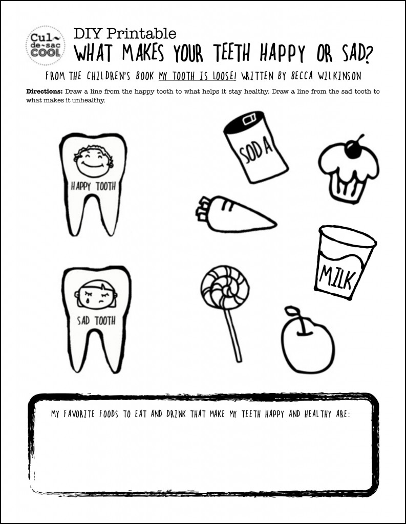 Preschool Healthy Teeth Activities