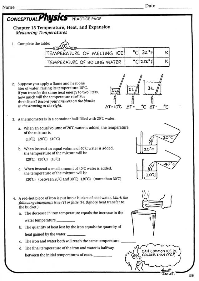 12 Best Images Of Heat And Temperature Worksheets Temperature And 