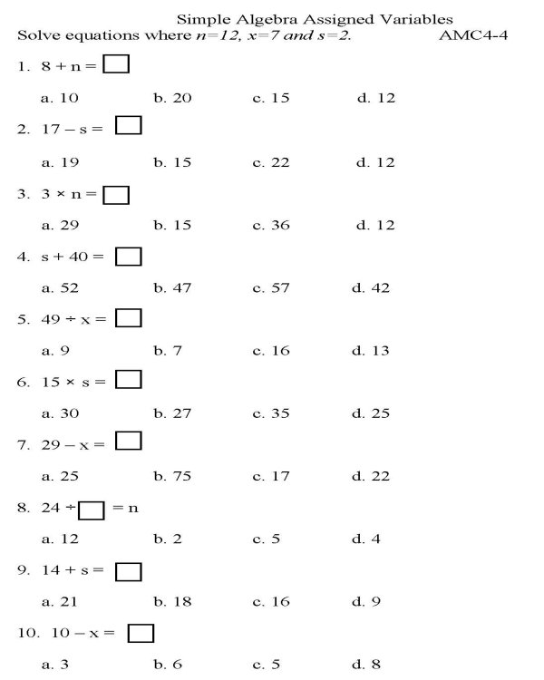 18 Best Images Of 9th Grade Algebra Practice Worksheets 9th Grade Math Practice Worksheets