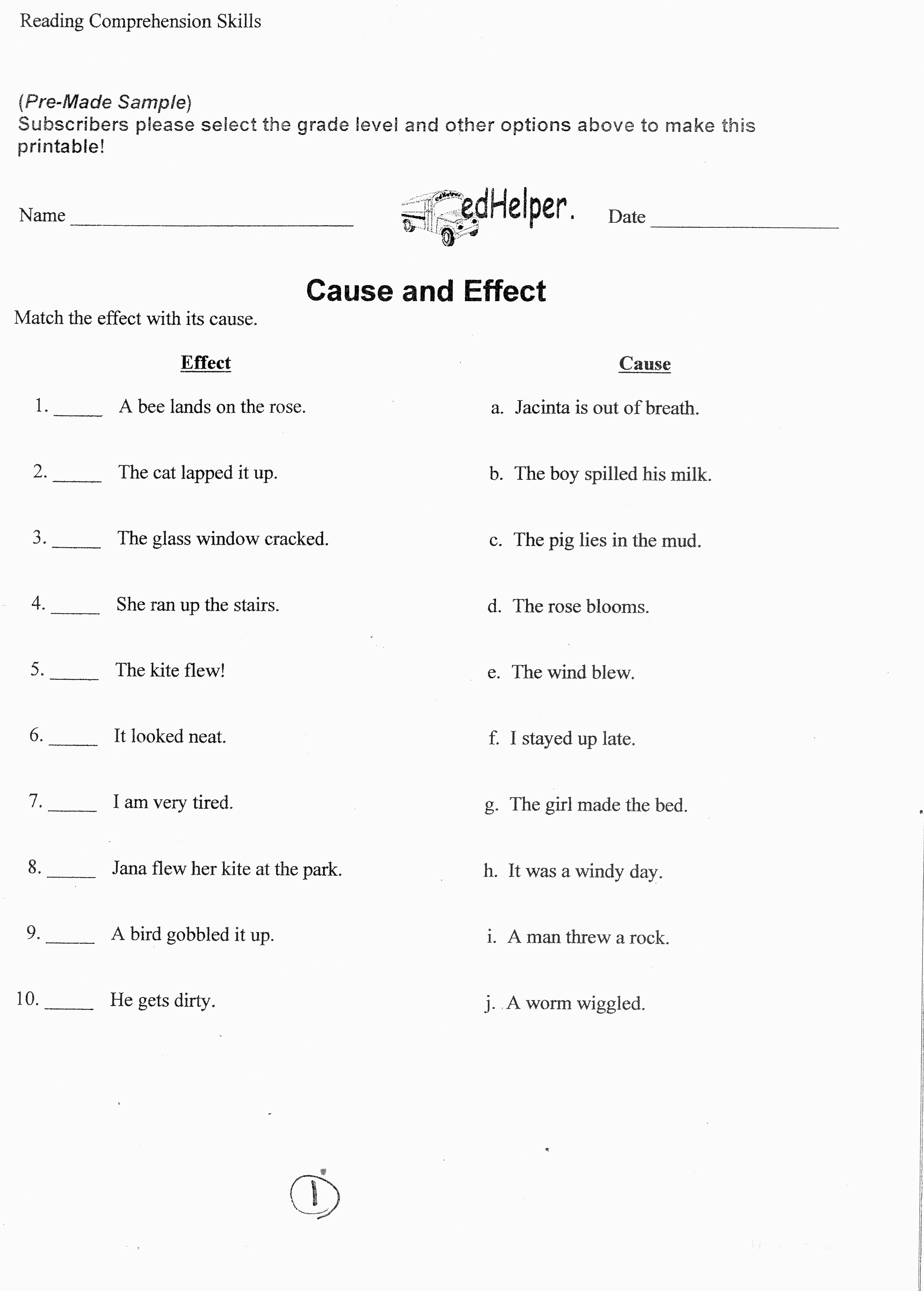 Free Printable Worksheets For 6th Grade Language Arts