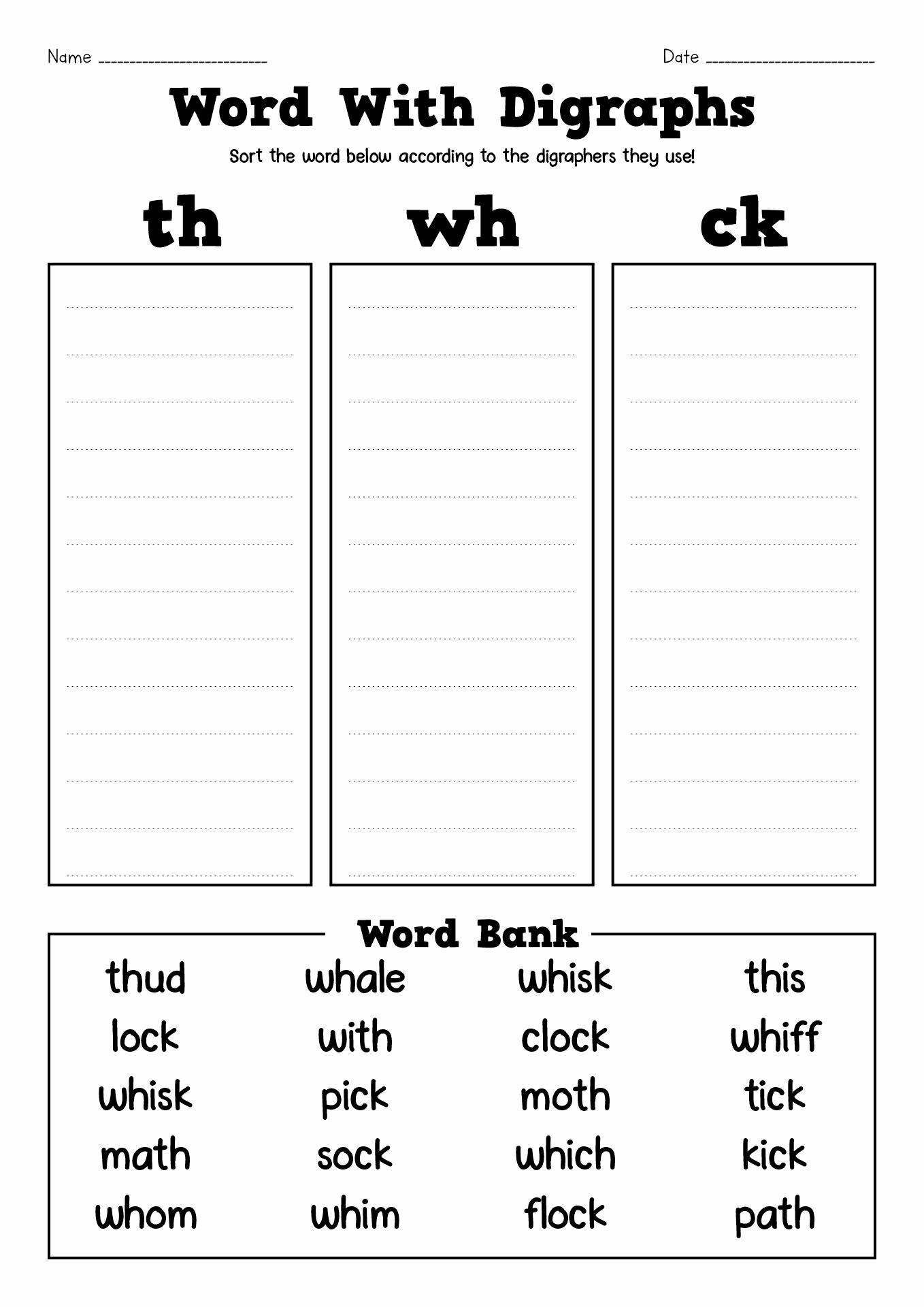  Free Printable Blending Words Worksheets Printable World Holiday