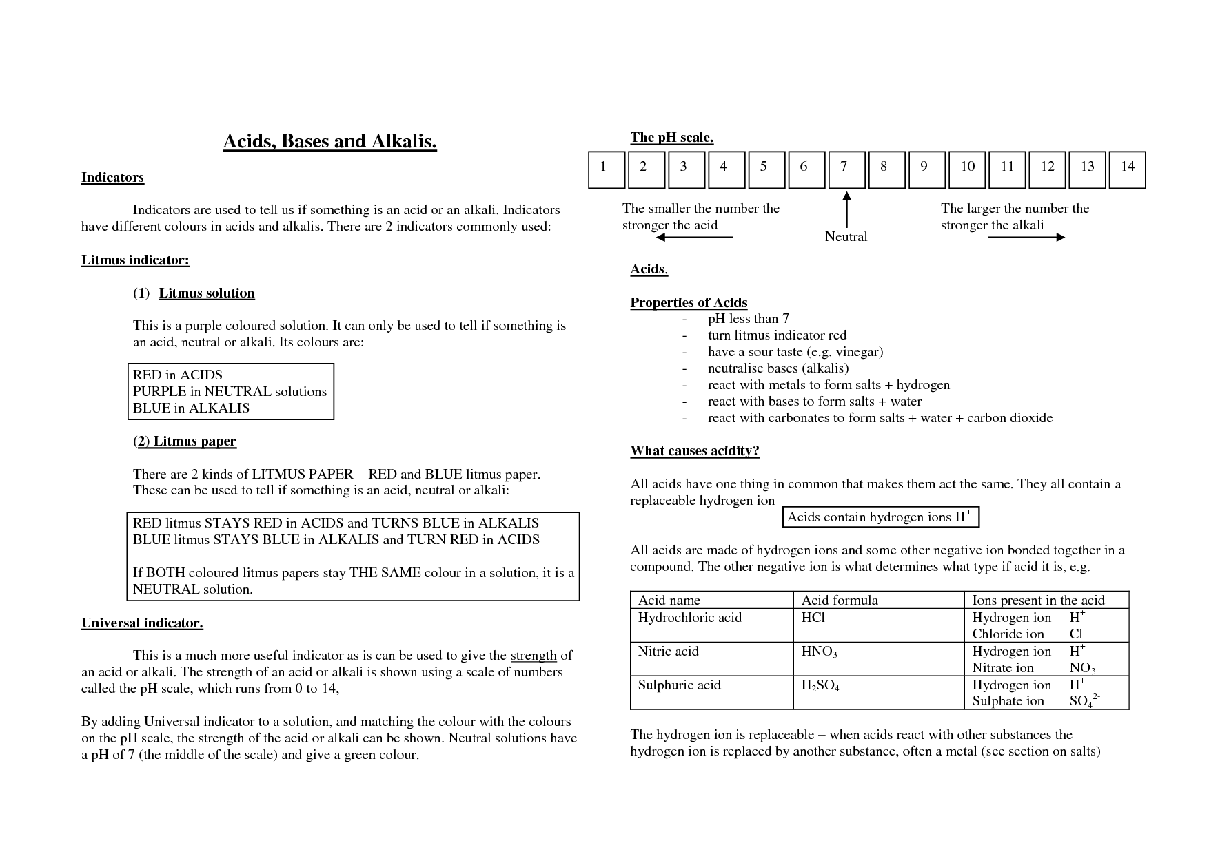 12 Best Images Of Acid Rain And Ph Worksheet Answers Acid Base Chemistry Worksheets Acids And 