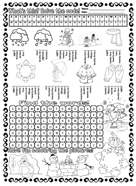 18 Best Images Of Code Worksheets For Winter Code Breaker Worksheets 