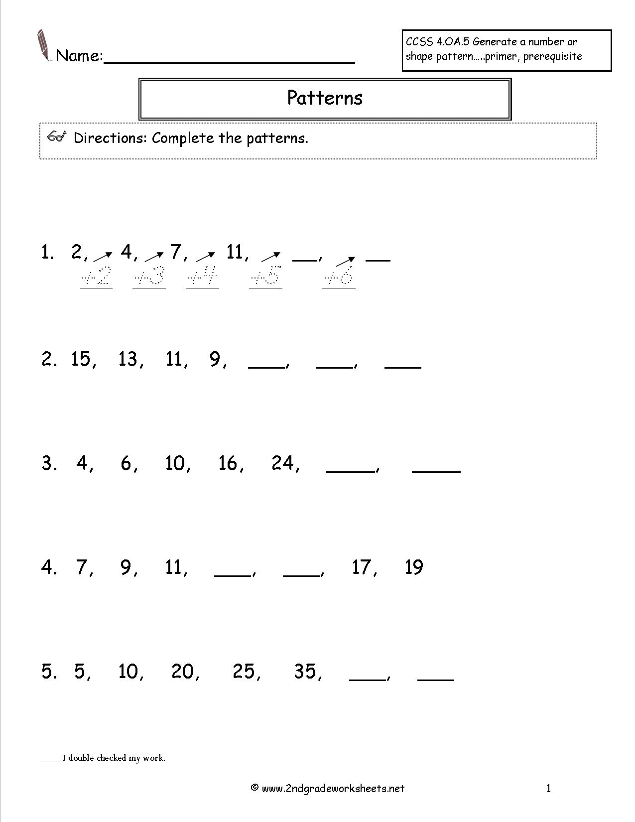 12 Best Images Of Geometric Math Patterns Worksheets Middle School High School Geometry Math