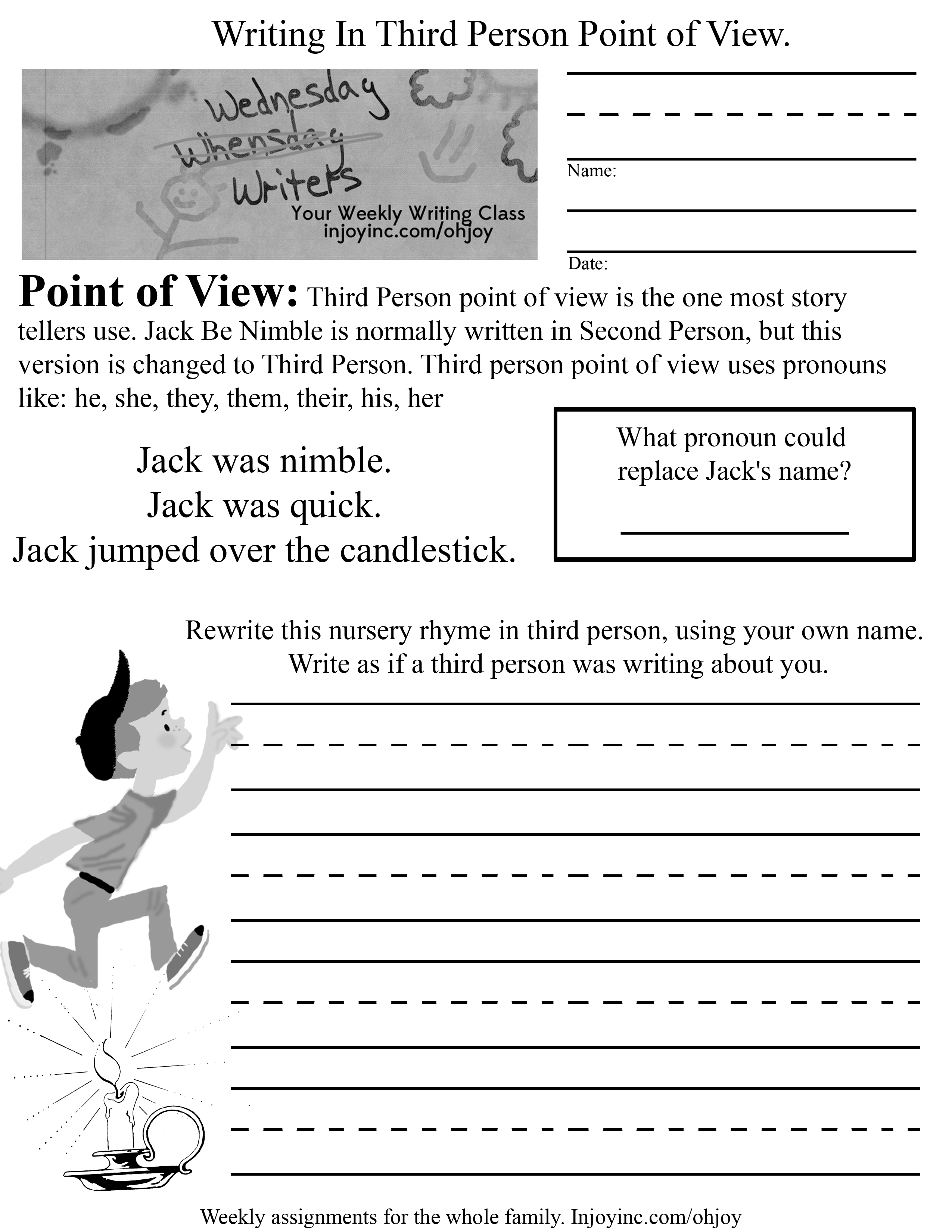 16 Best Images Of Point Of View 1st 2nd 3rd Person Worksheet Third 