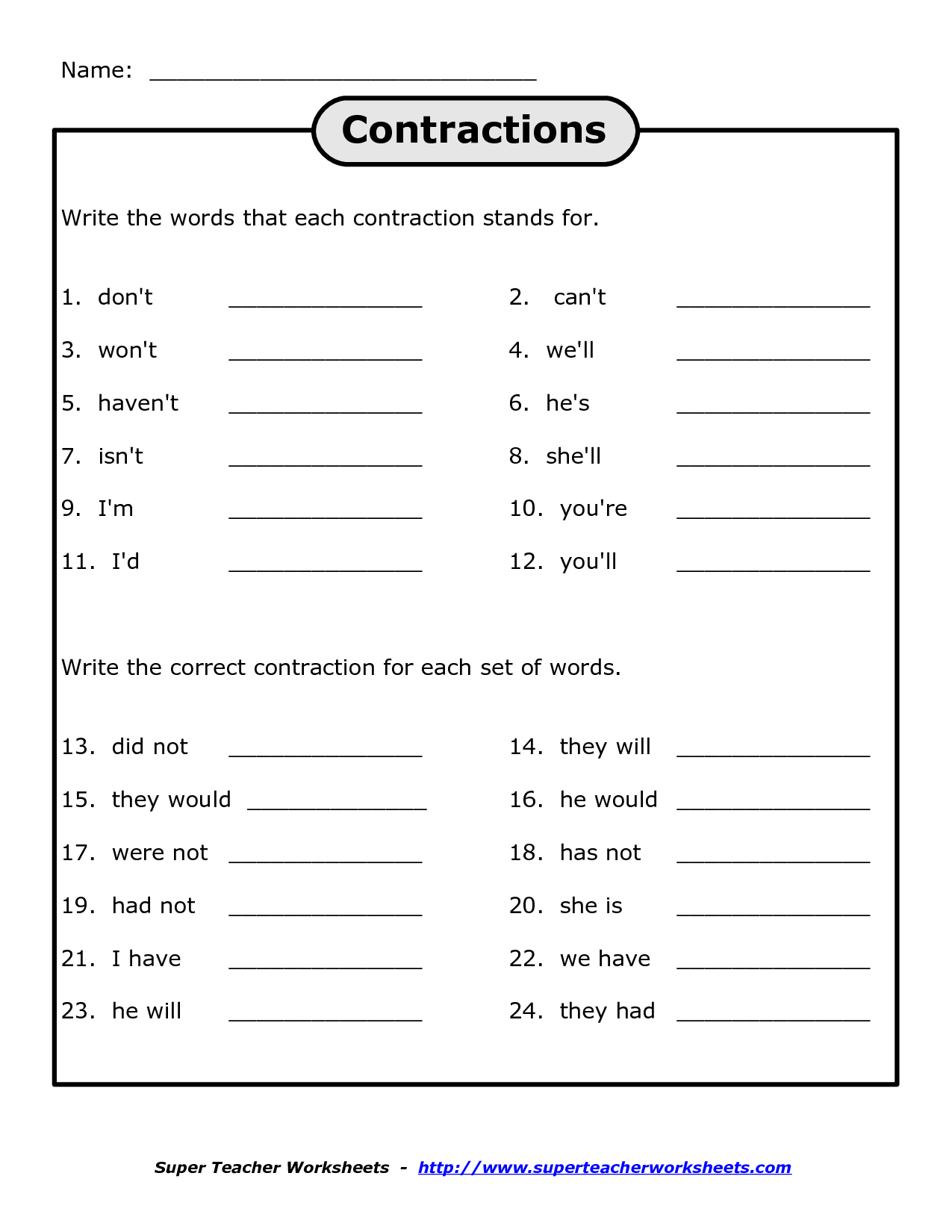 contractions-with-not-worksheet-printable-word-searches