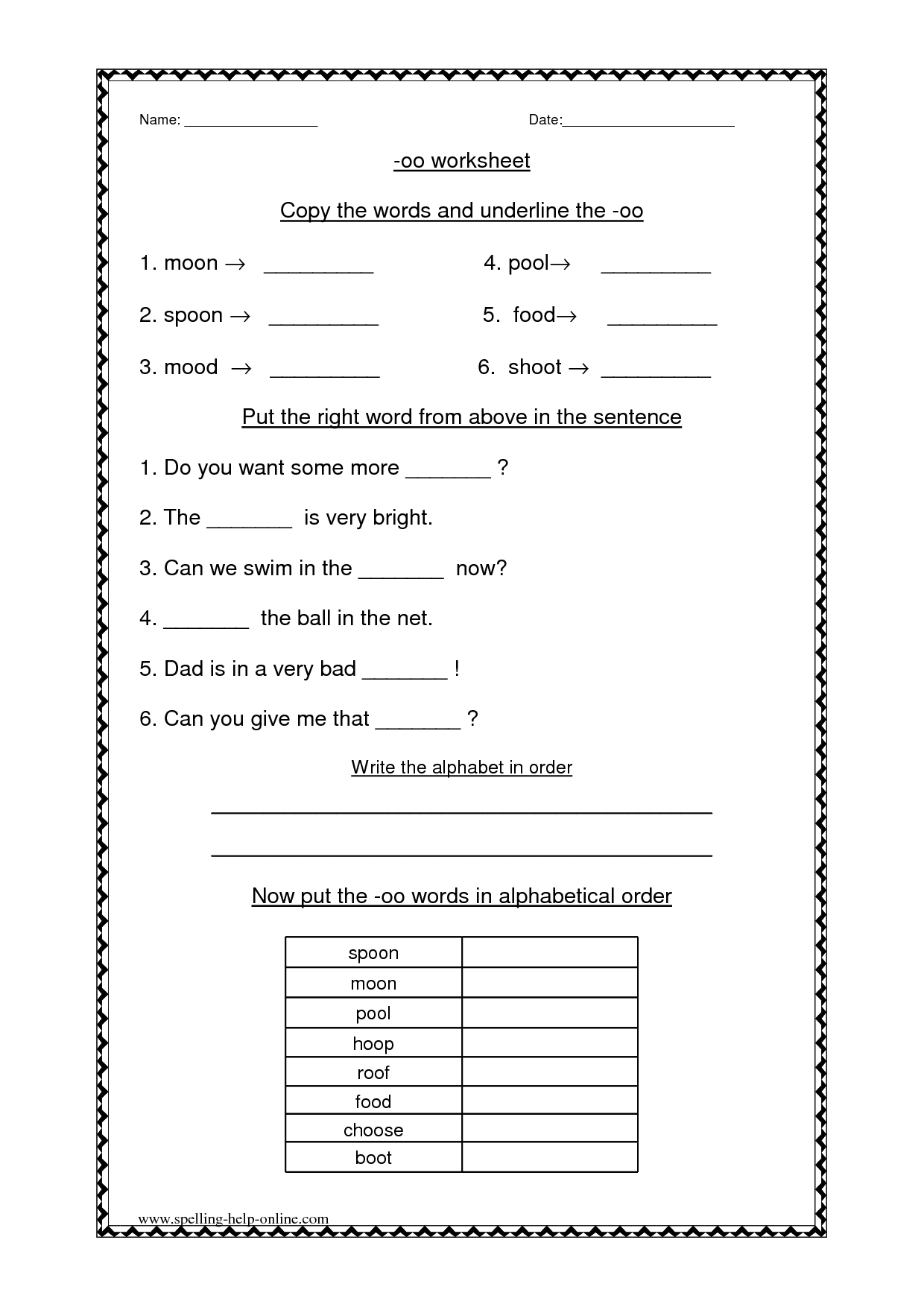 9 Best Images of 1st Grade Short-Vowel O Worksheets - Free Short Vowel