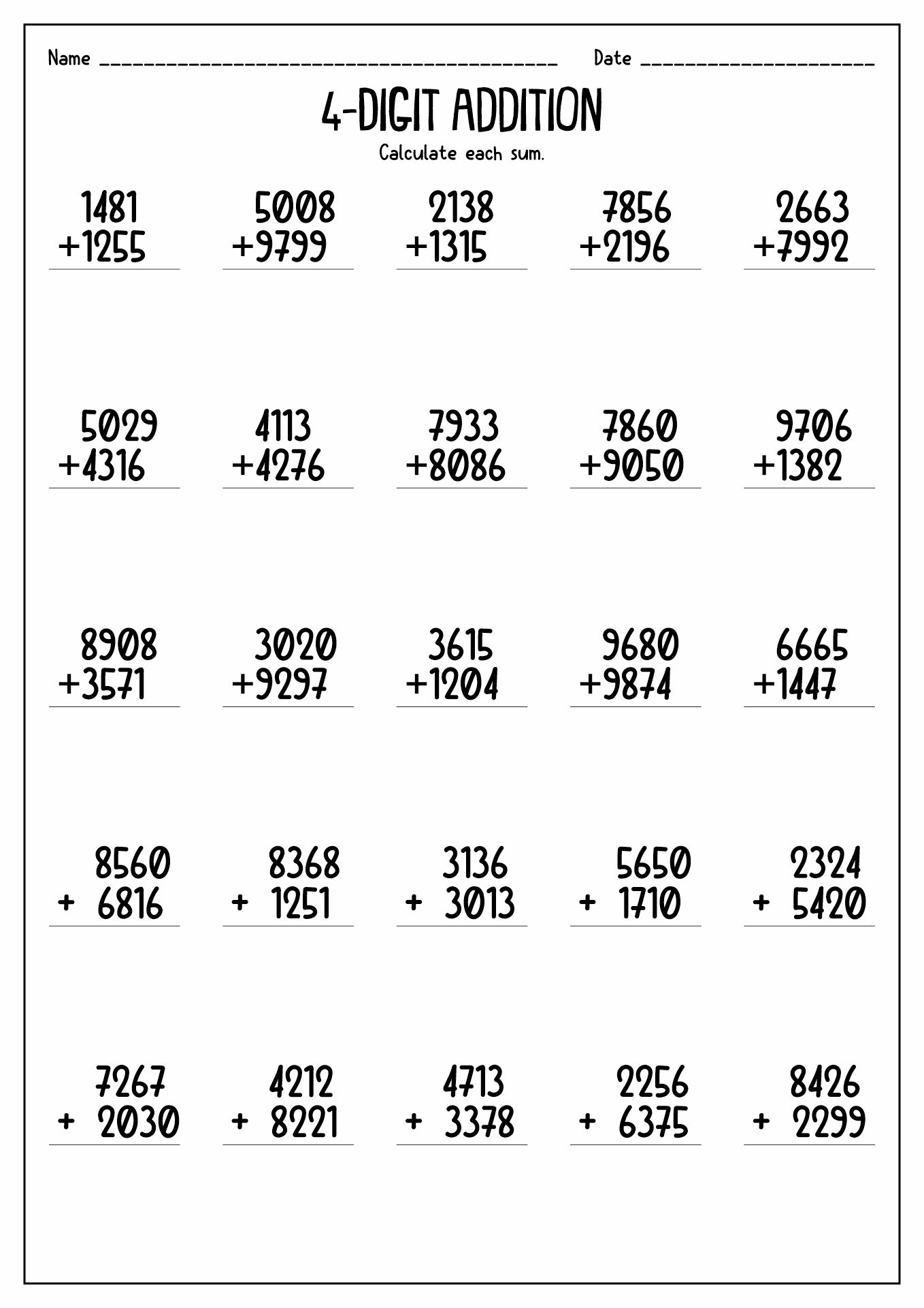 11 Best Images Of Hard Math Worksheets Addition Addition With 