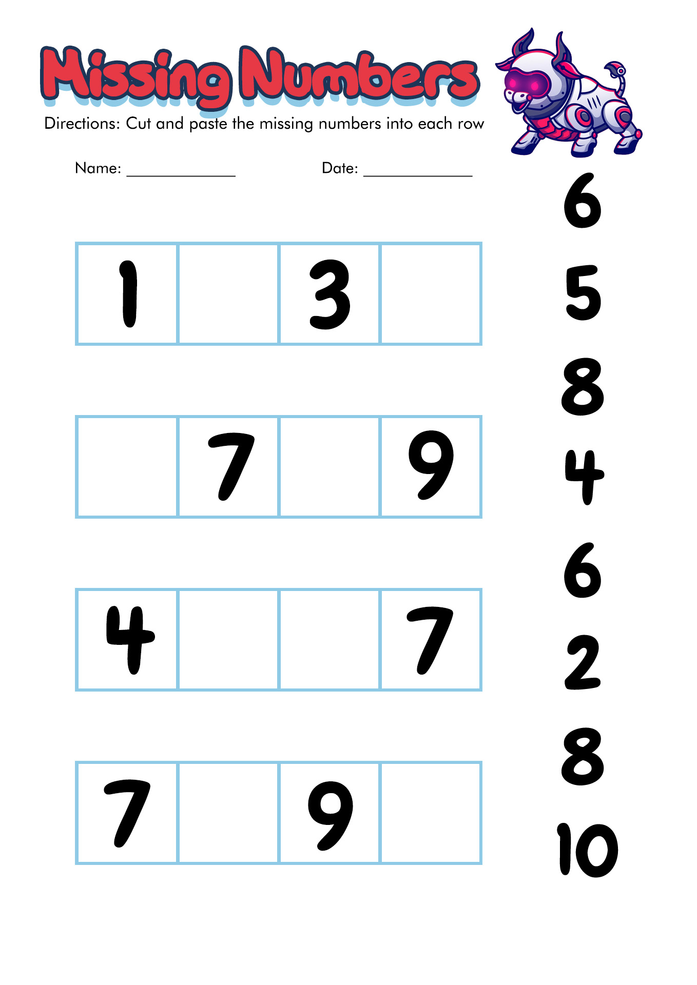 13 Best Images Of 1st Grade Cut And Paste Math Worksheets Balance 