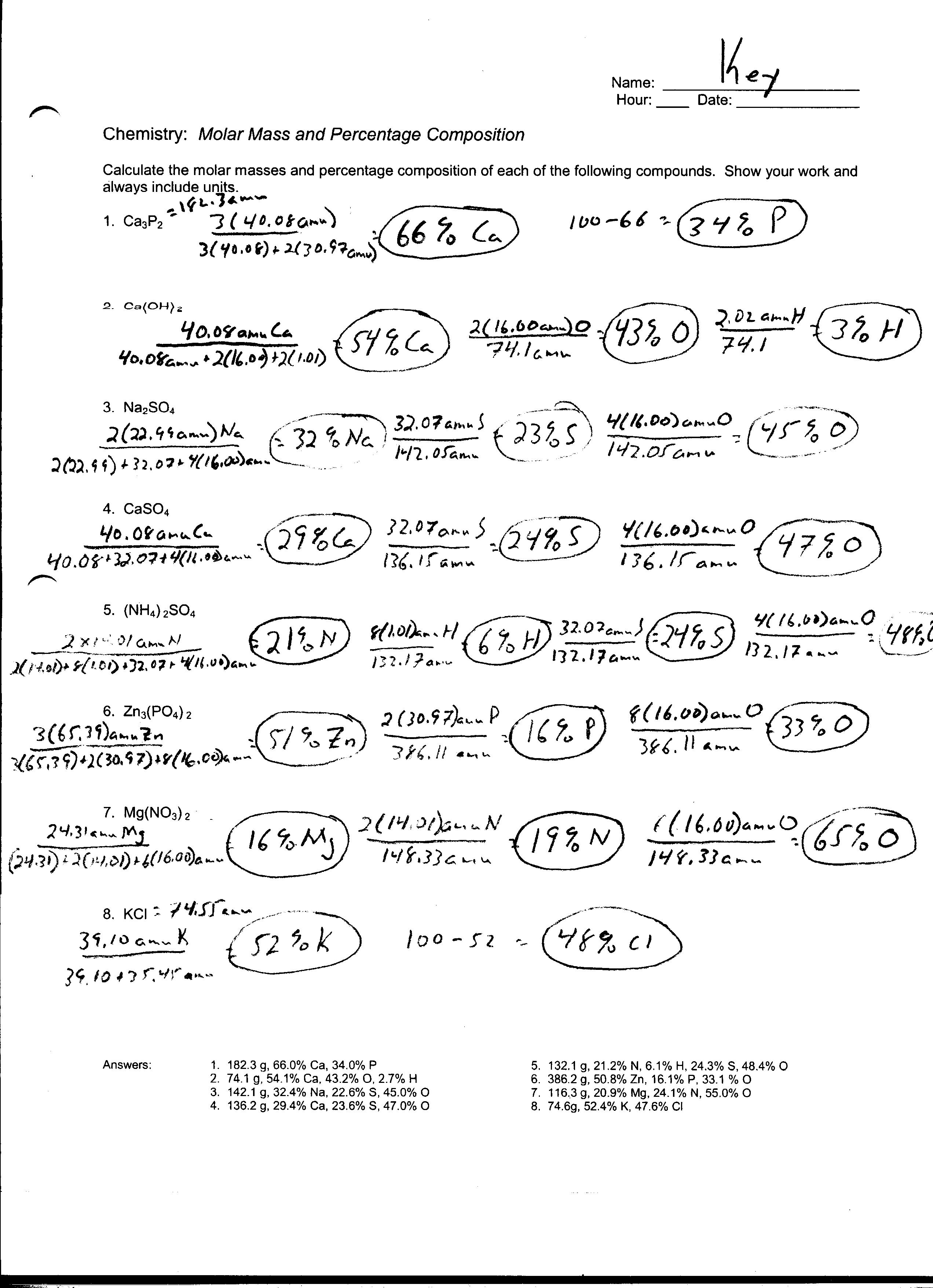 12 Best Images Of Chemistry Mole Practice Worksheet Mole Calculation 