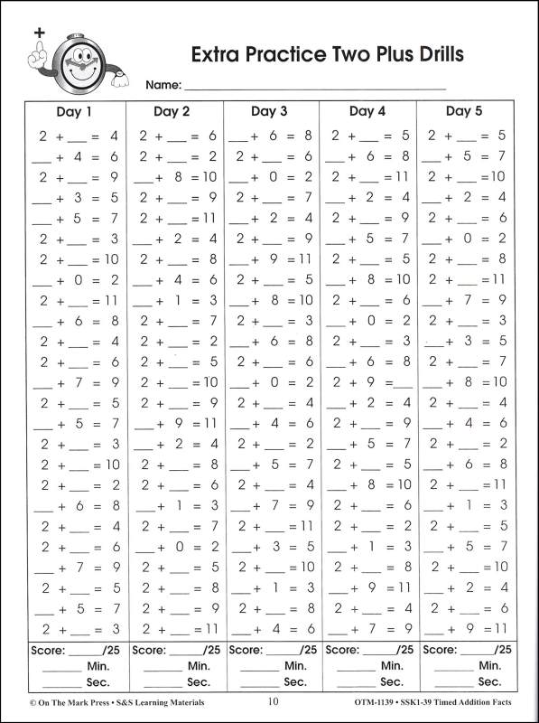 13 Best Images Of Math Timed Worksheets 100 Problems 100 Addition Math Facts Timed Test Hard